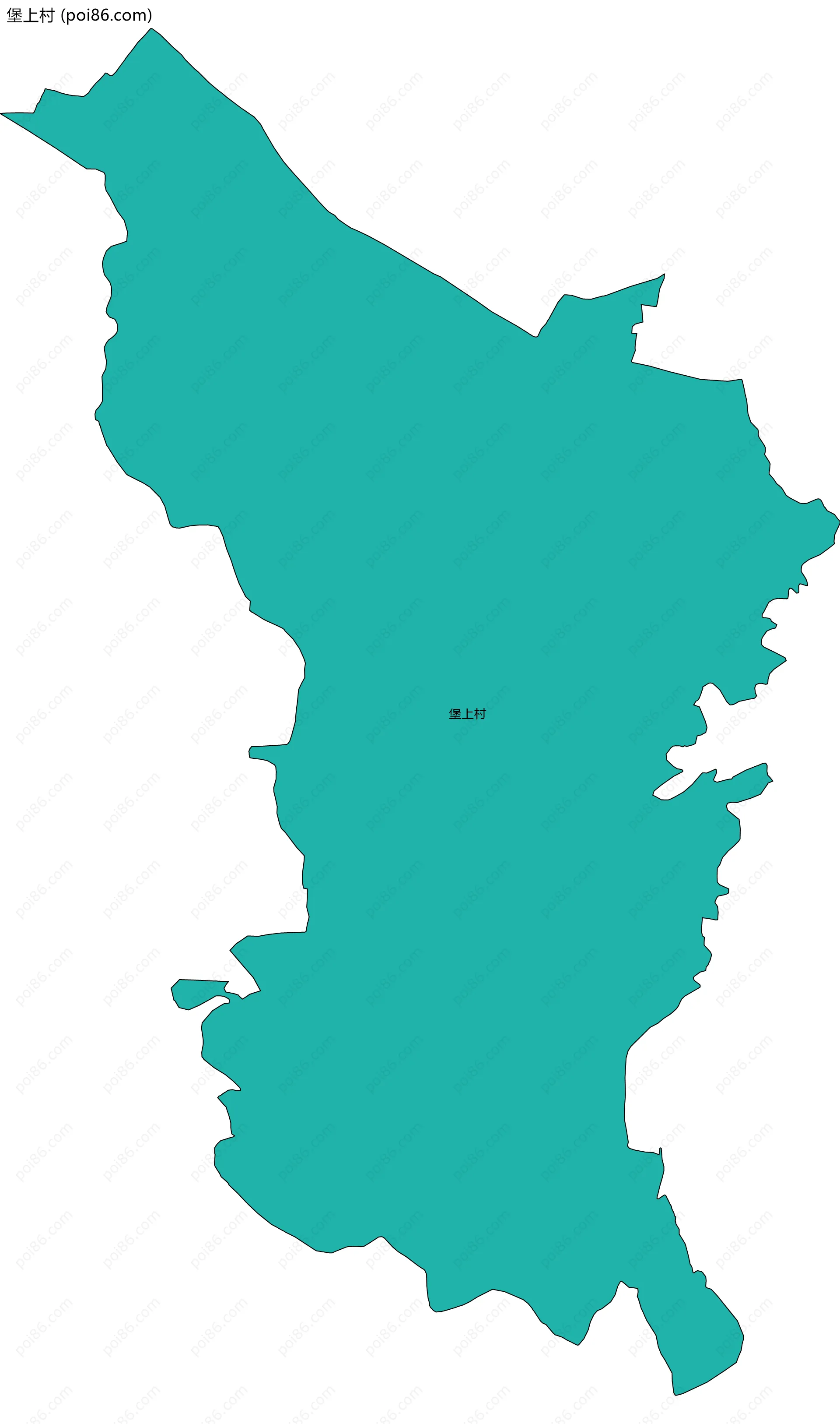 堡上村边界地图