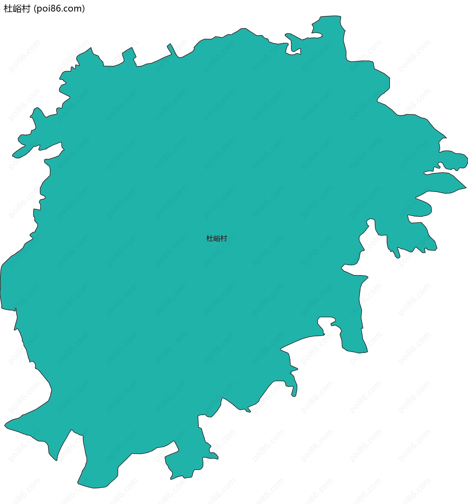 杜峪村边界地图