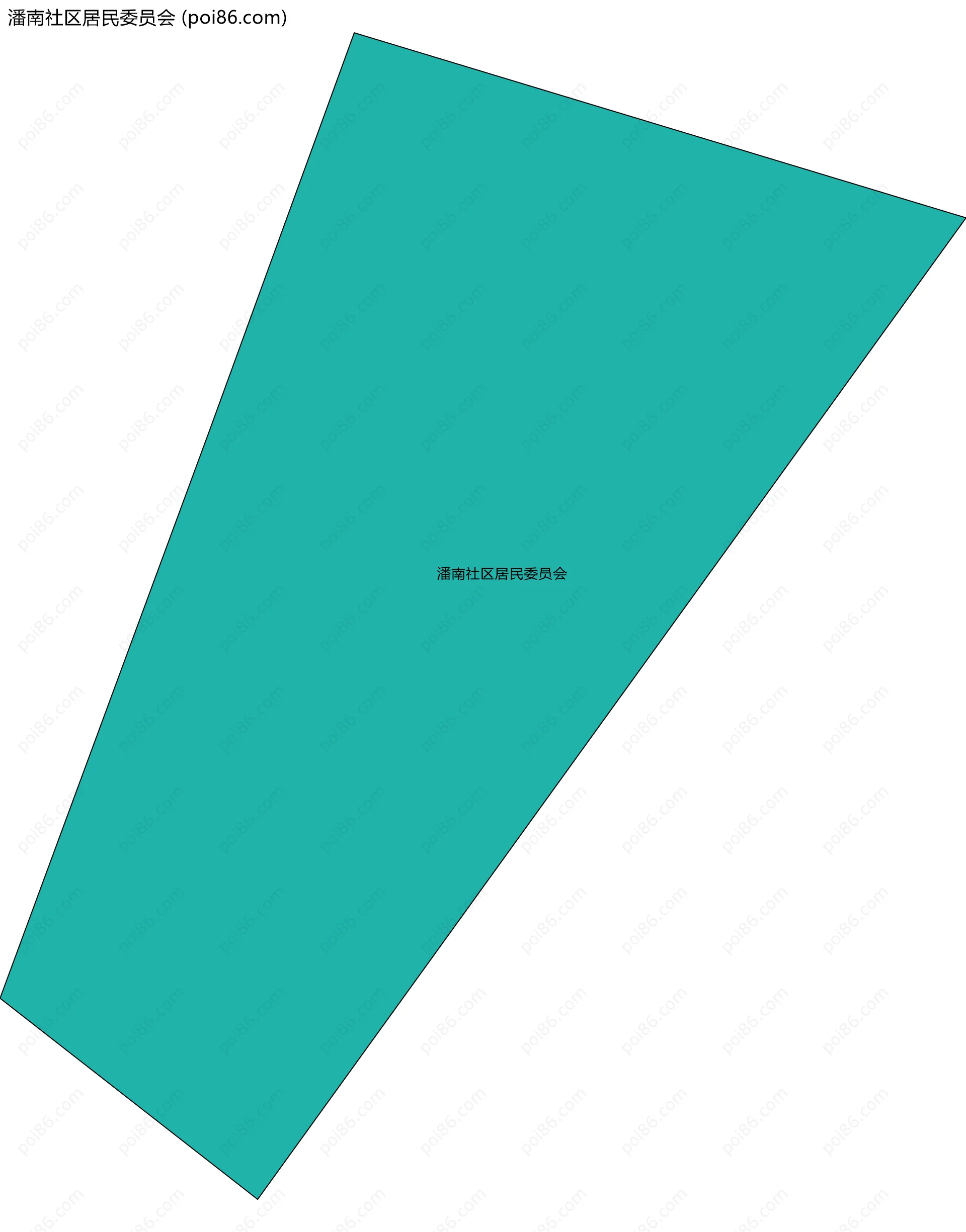 潘南社区居民委员会边界地图