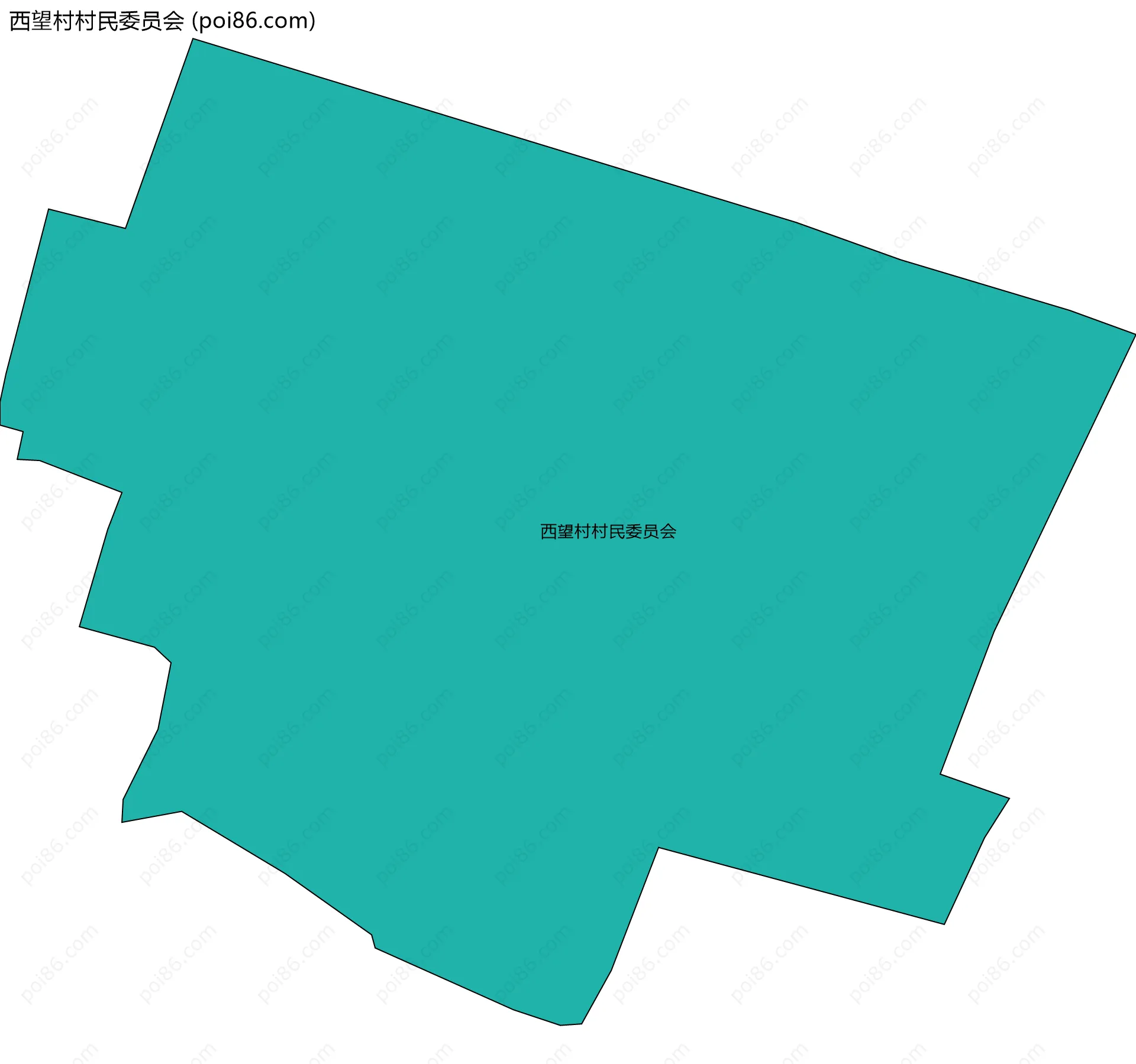西望村村民委员会边界地图