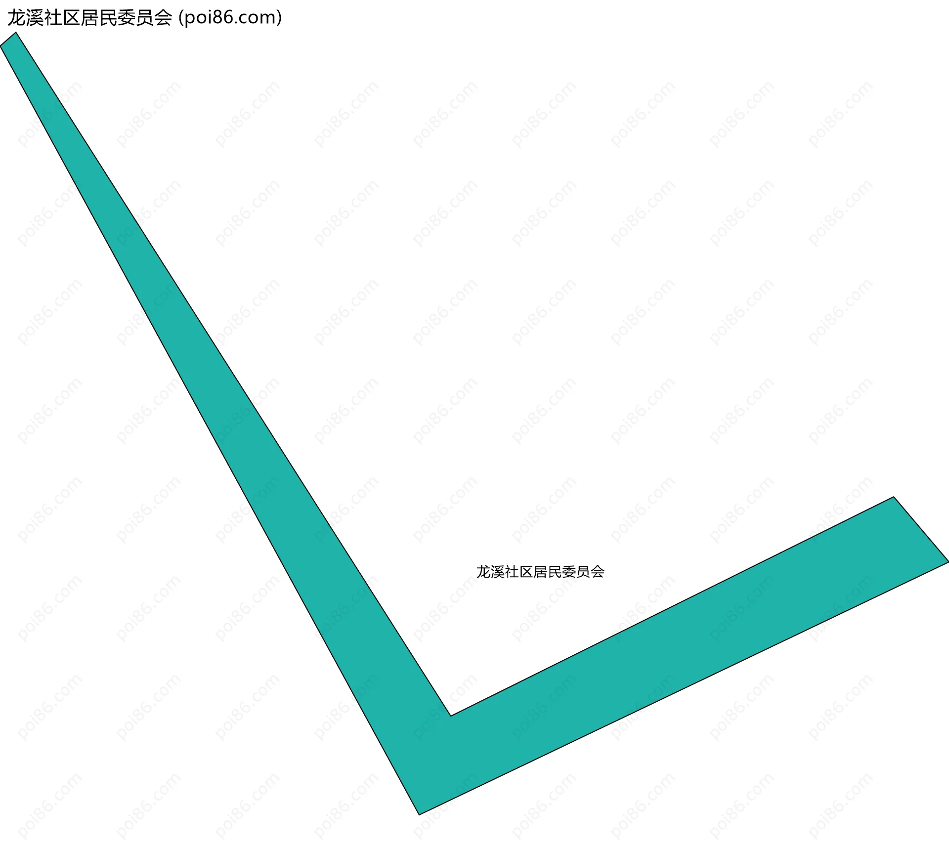 龙溪社区居民委员会边界地图