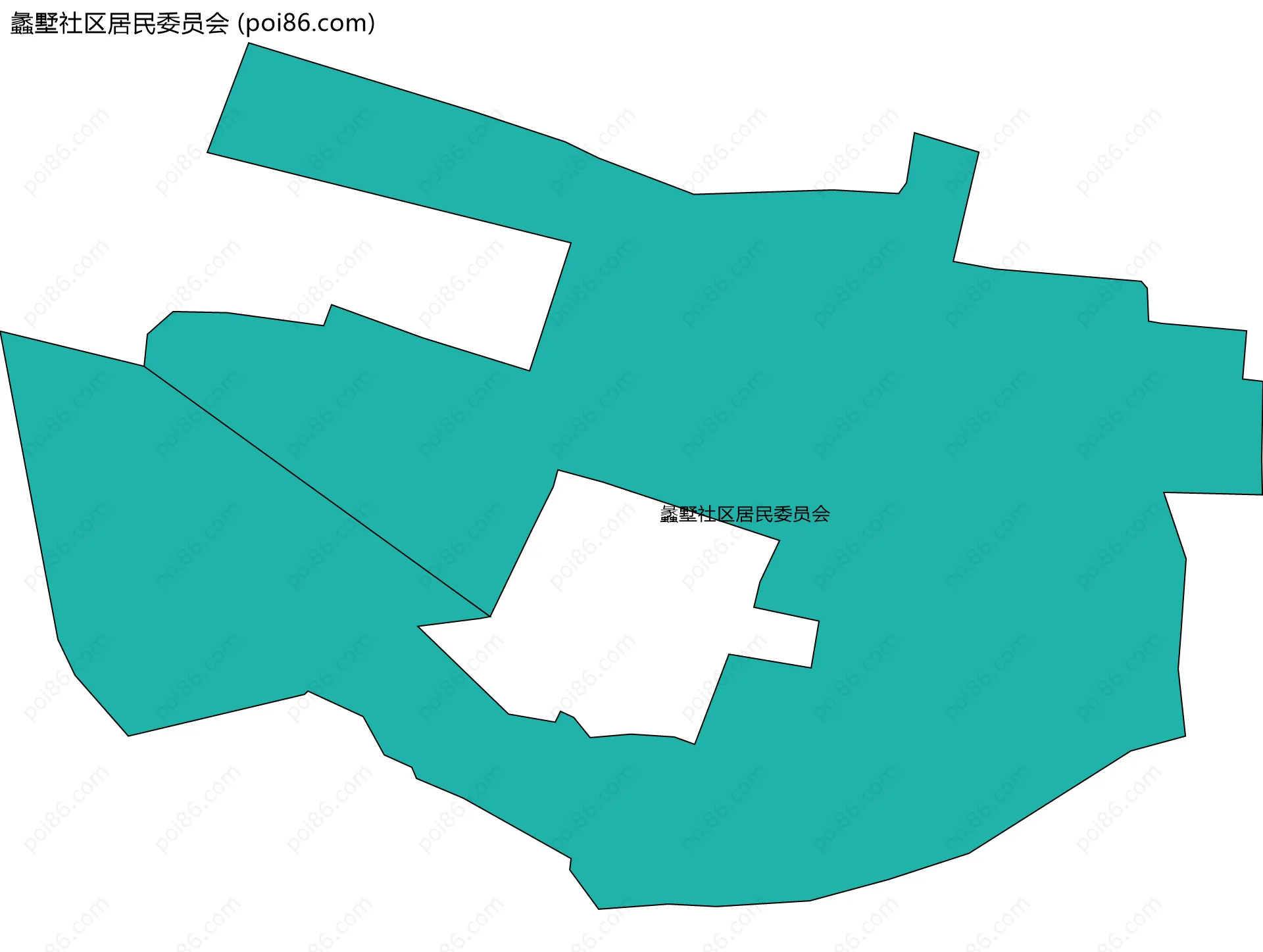 蠡墅社区居民委员会边界地图