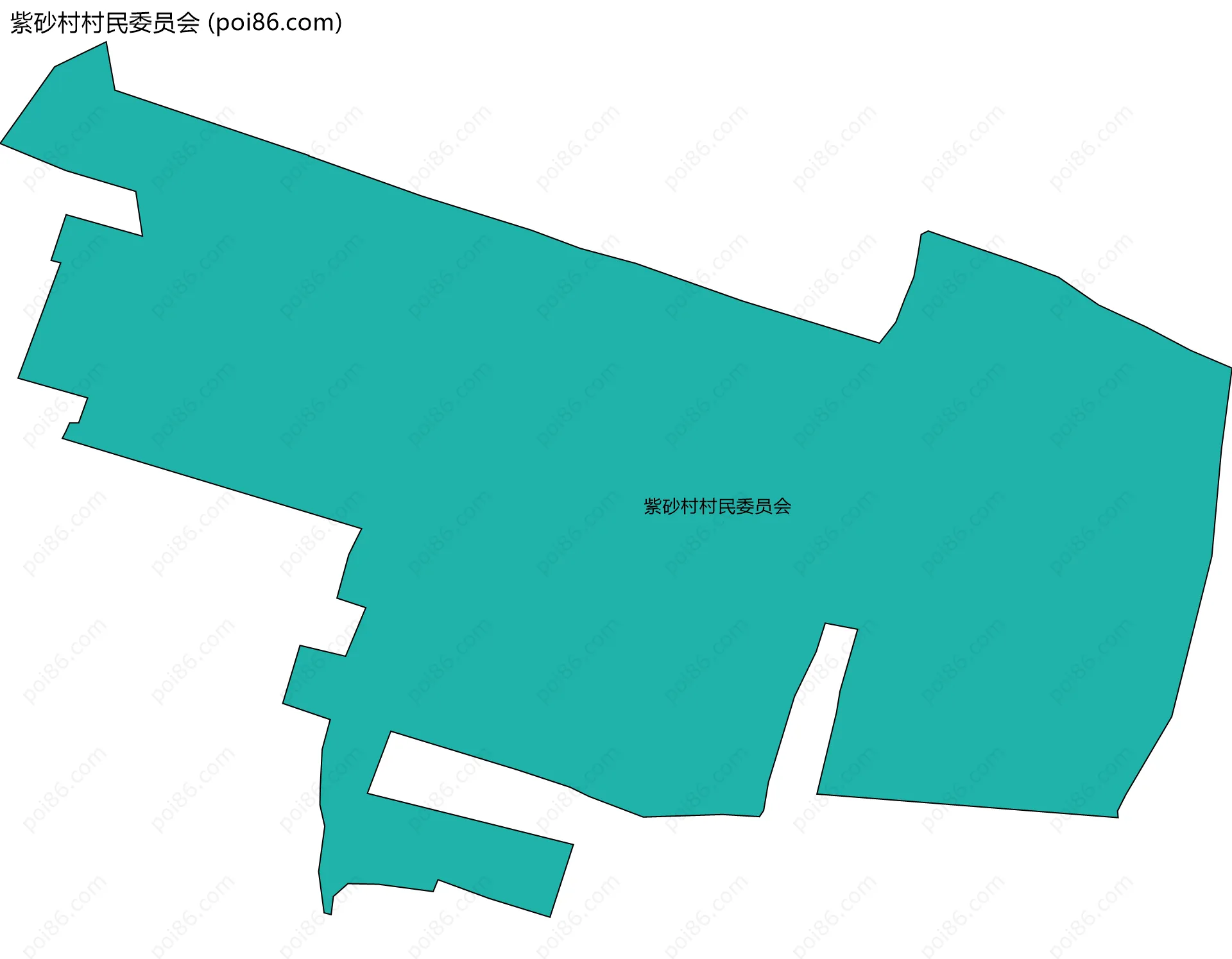 紫砂村村民委员会边界地图