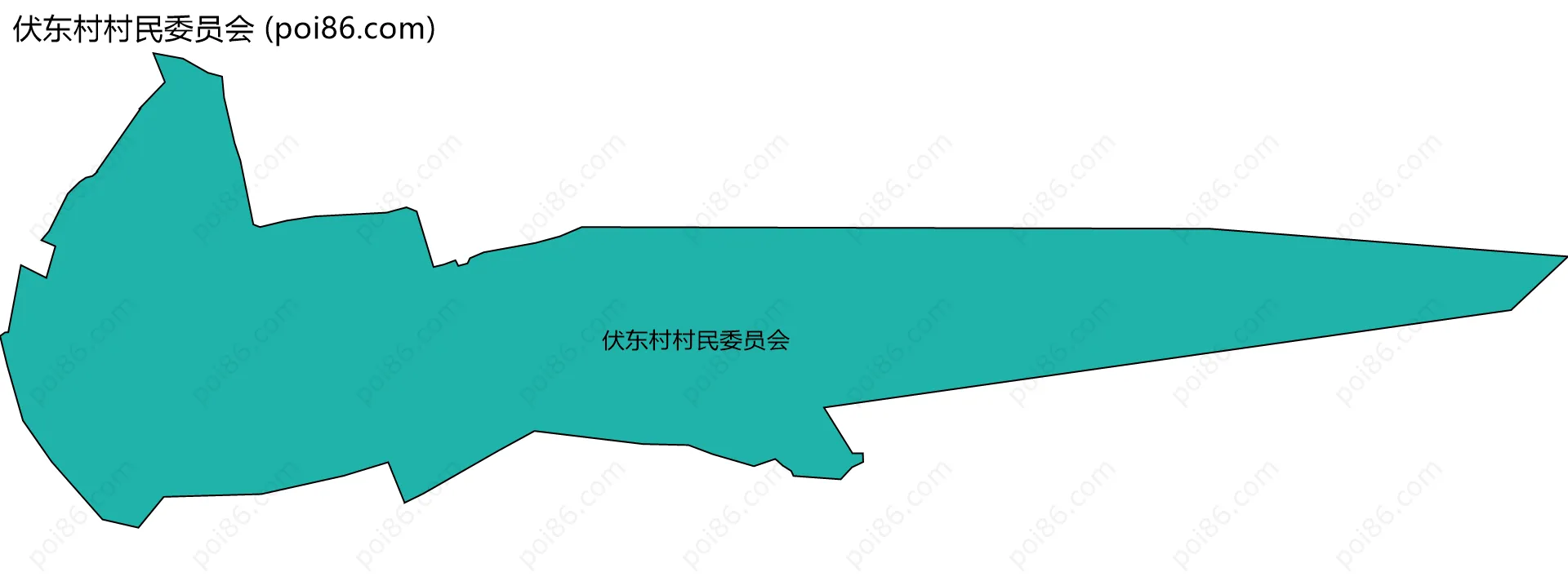 伏东村村民委员会边界地图