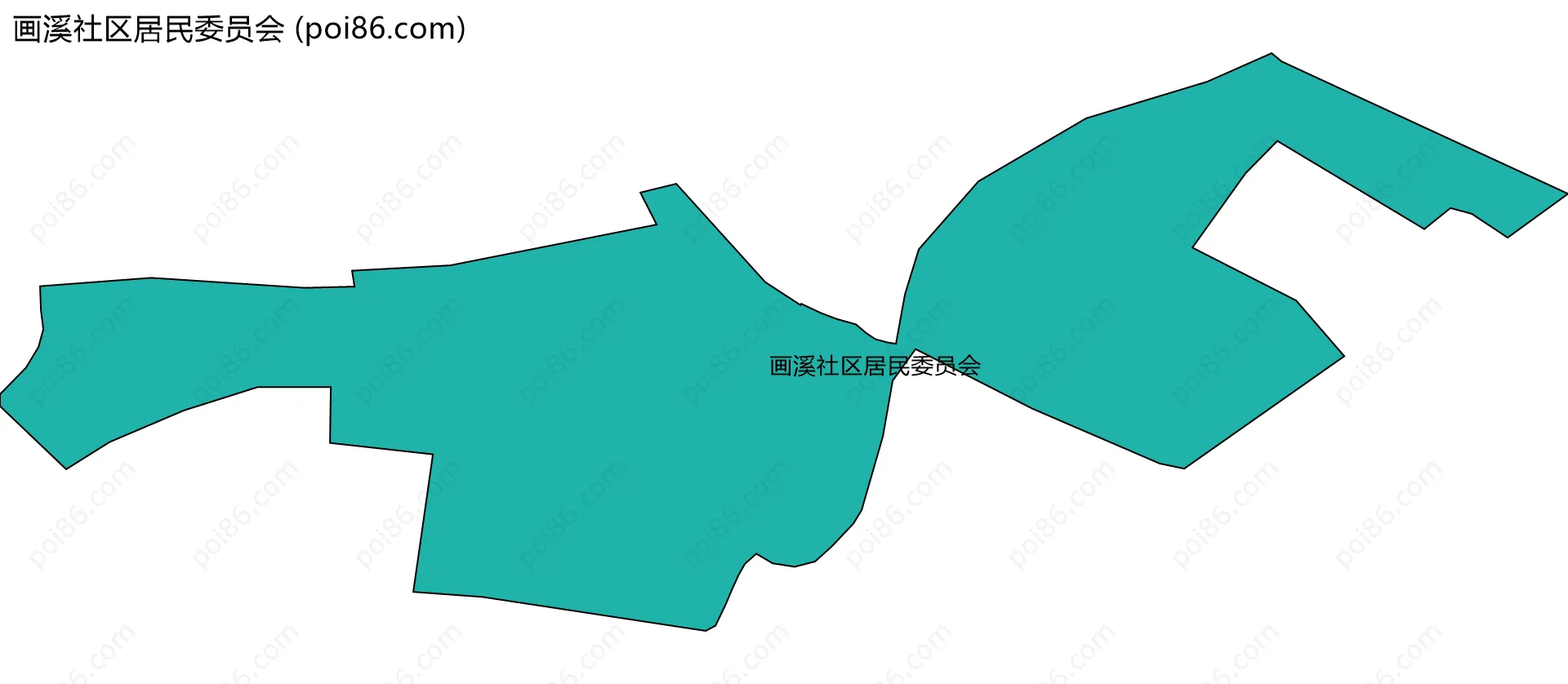 画溪社区居民委员会边界地图