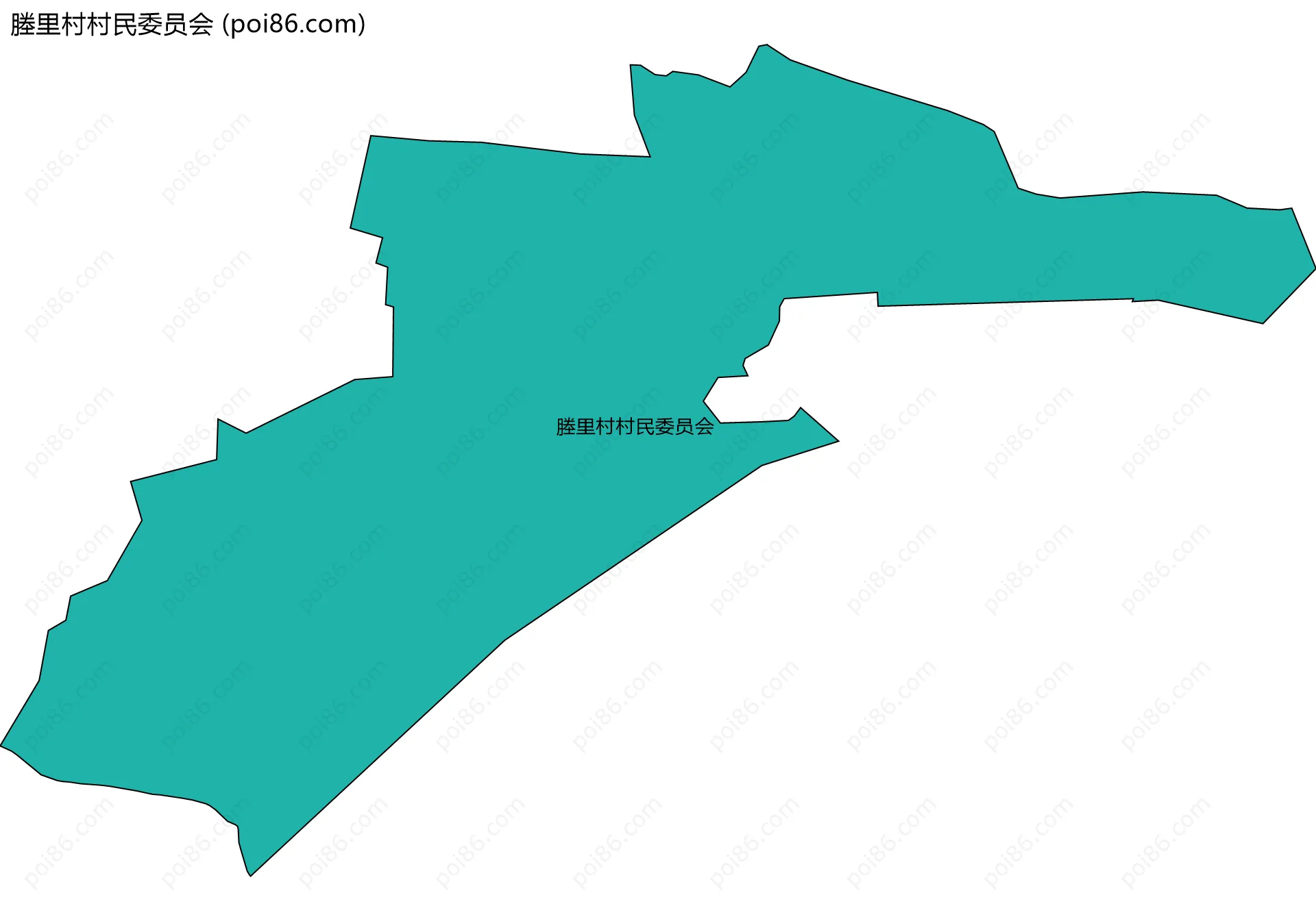 塍里村村民委员会边界地图