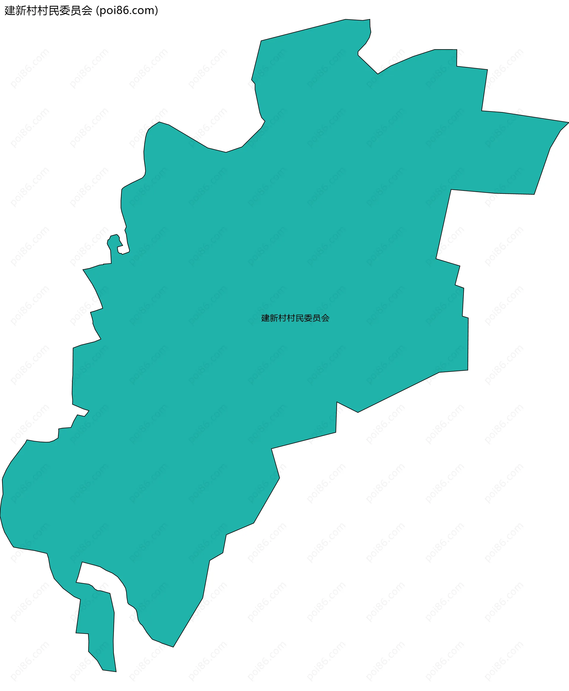 建新村村民委员会边界地图