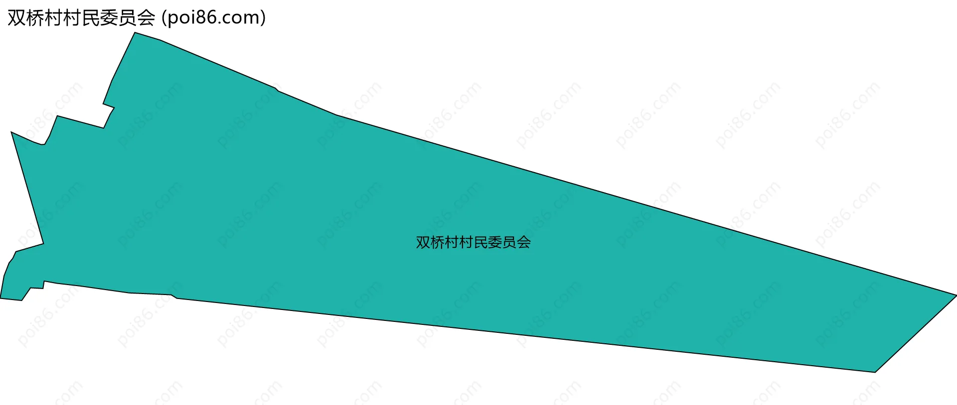 双桥村村民委员会边界地图