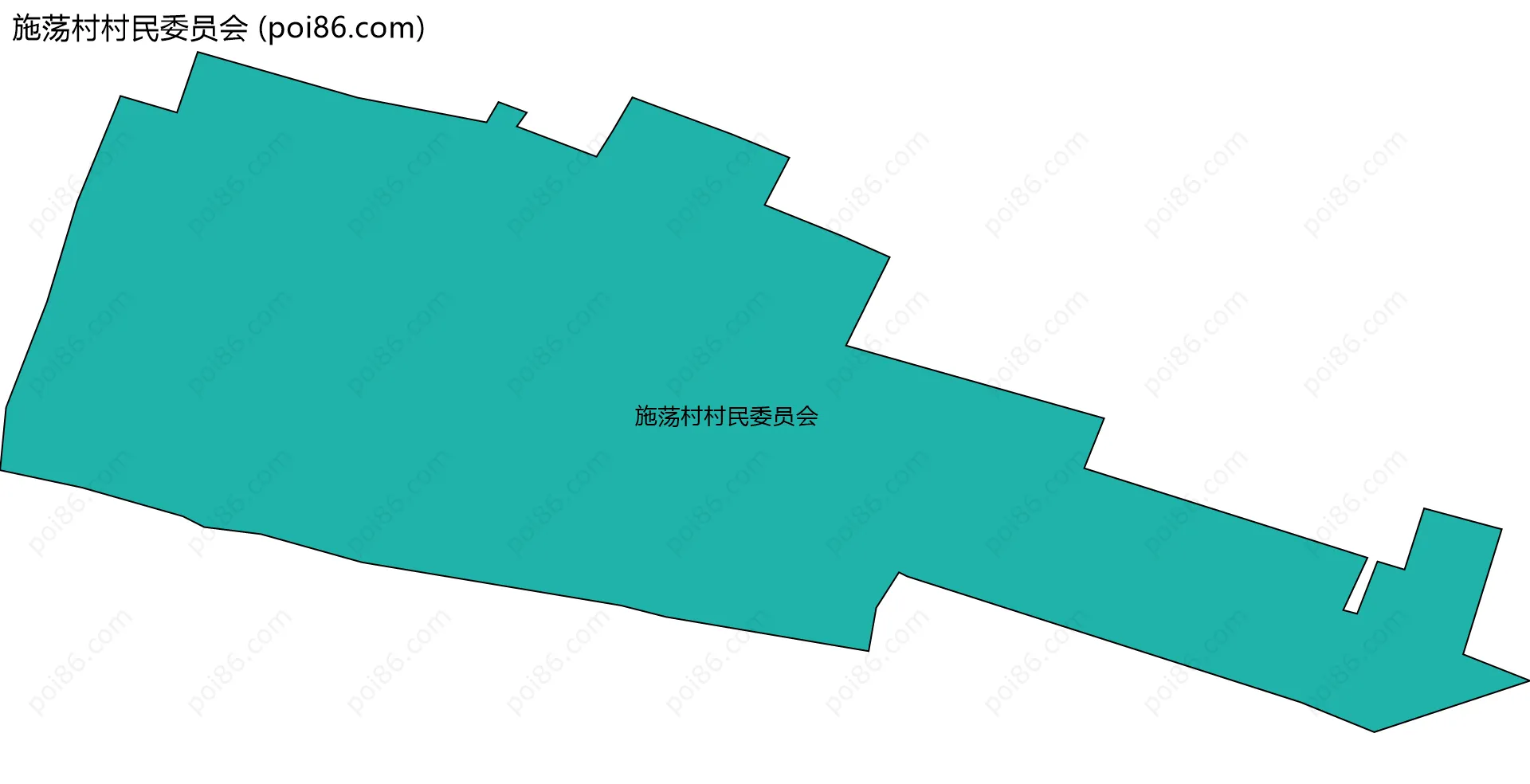 施荡村村民委员会边界地图