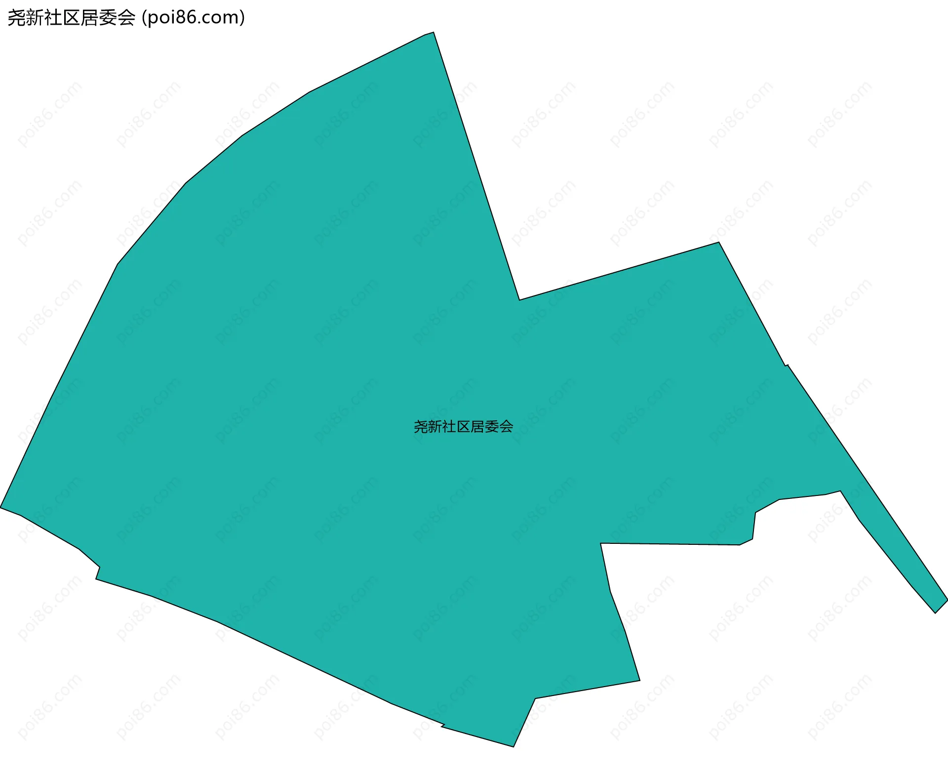 尧新社区居委会边界地图