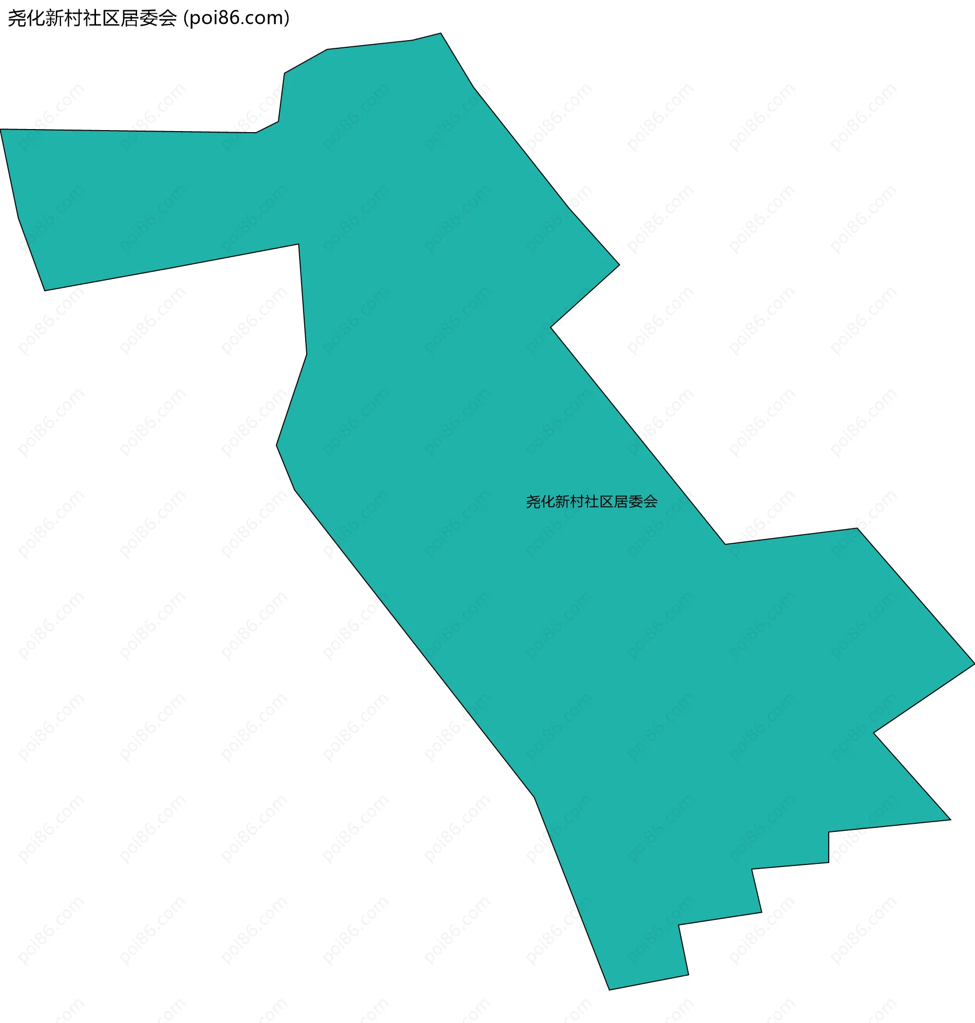 尧化新村社区居委会边界地图