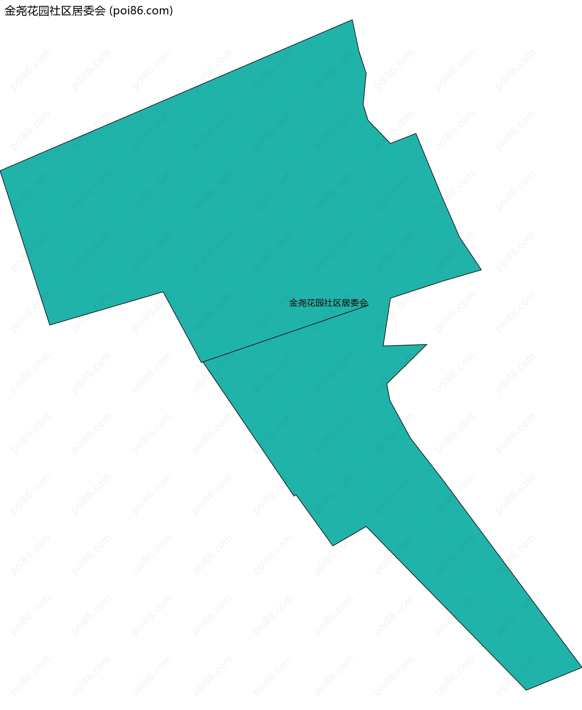 金尧花园社区居委会边界地图