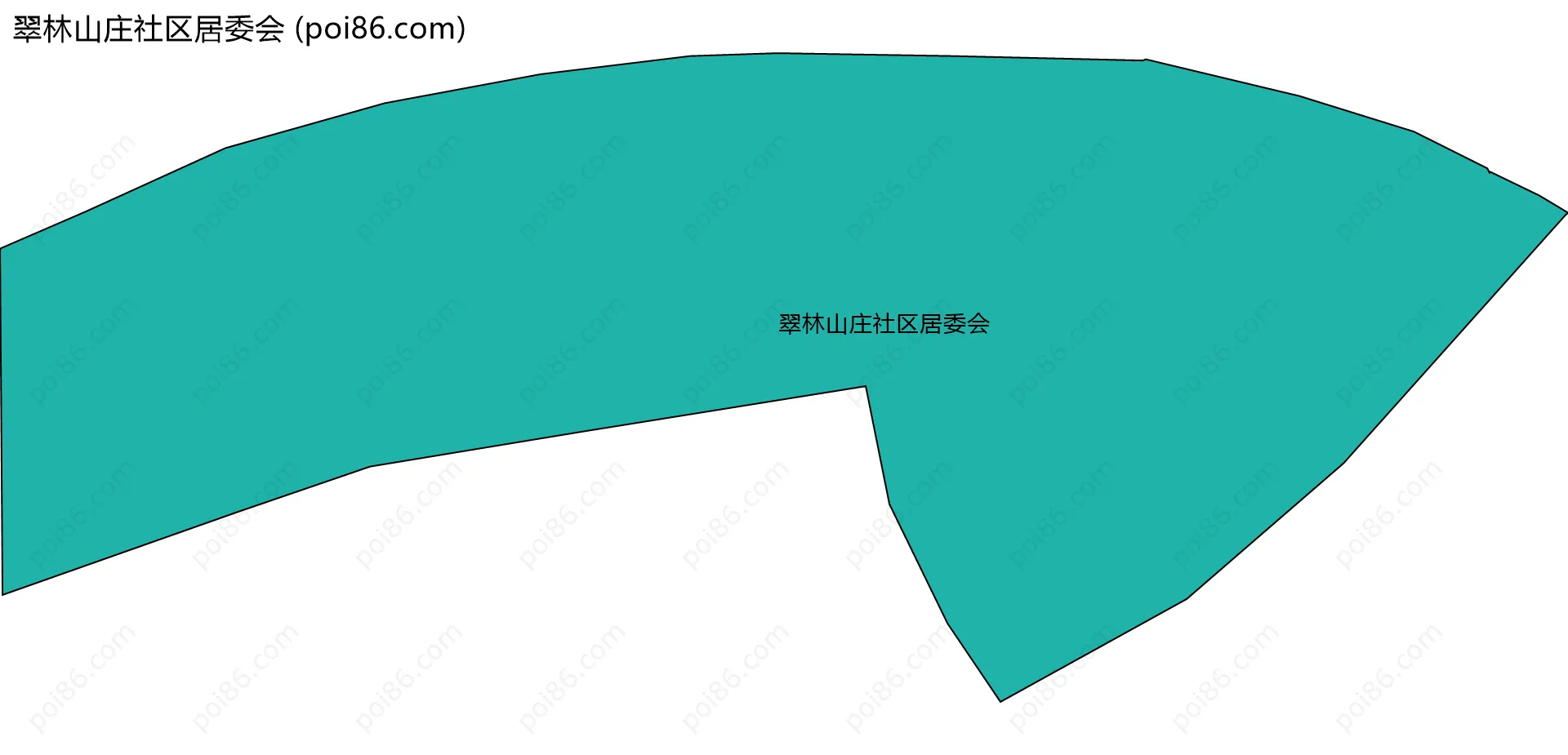 翠林山庄社区居委会边界地图