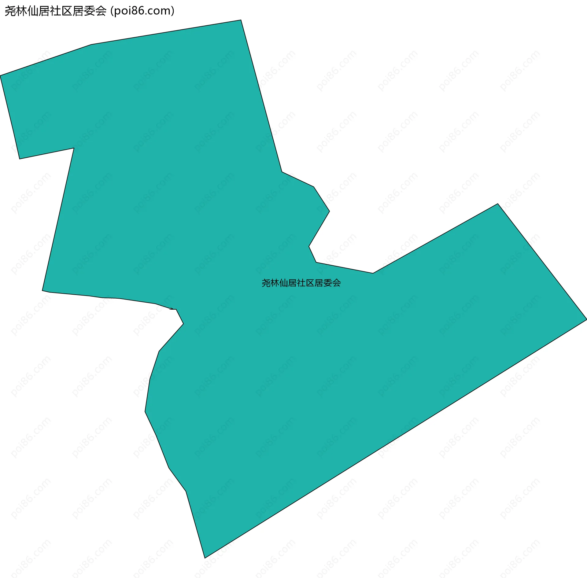 尧林仙居社区居委会边界地图