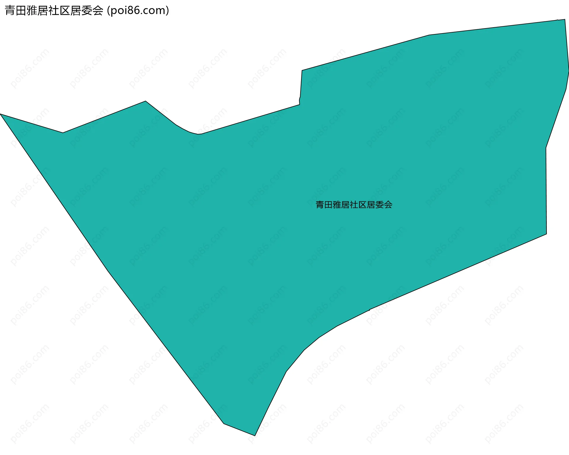 青田雅居社区居委会边界地图