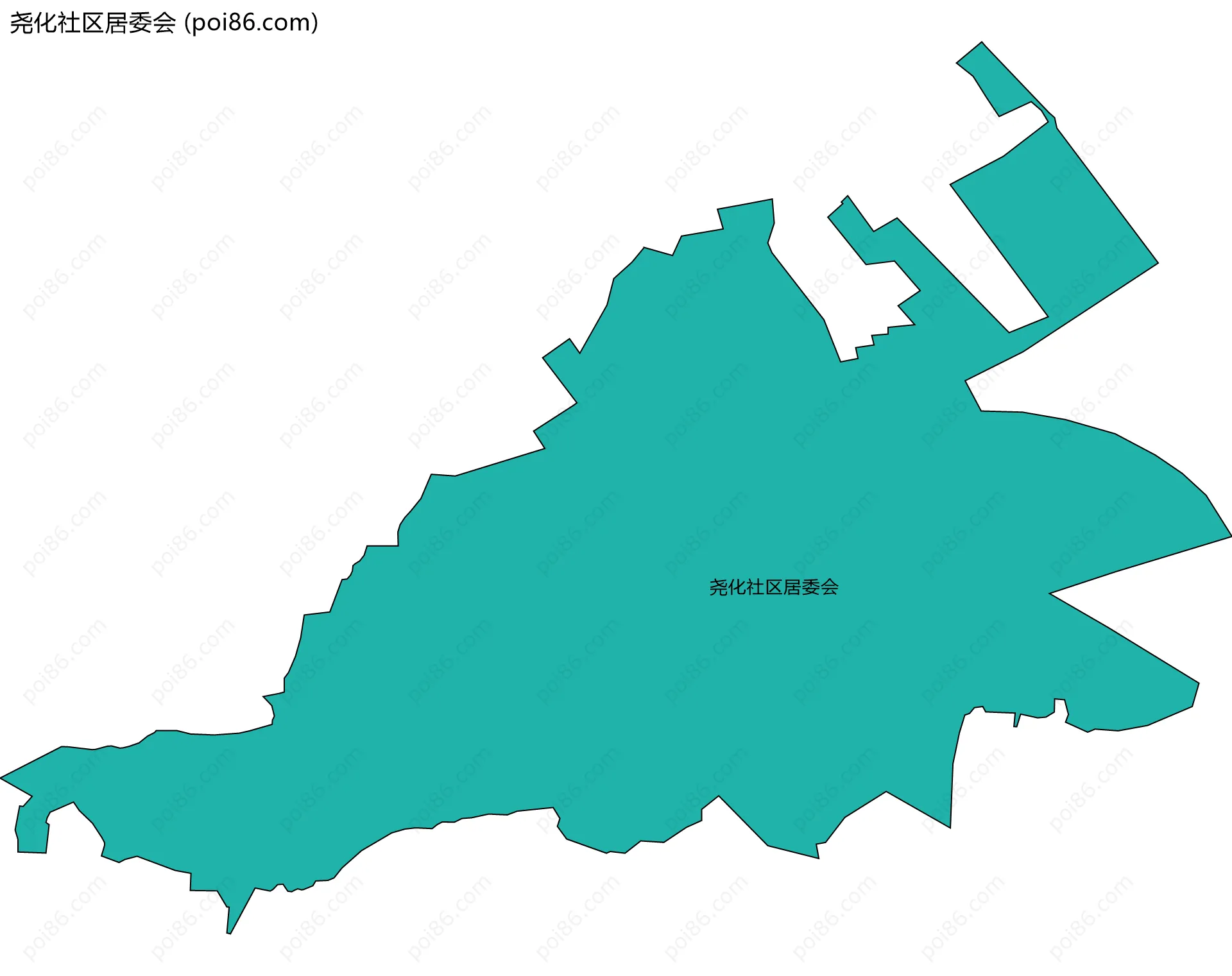 尧化社区居委会边界地图