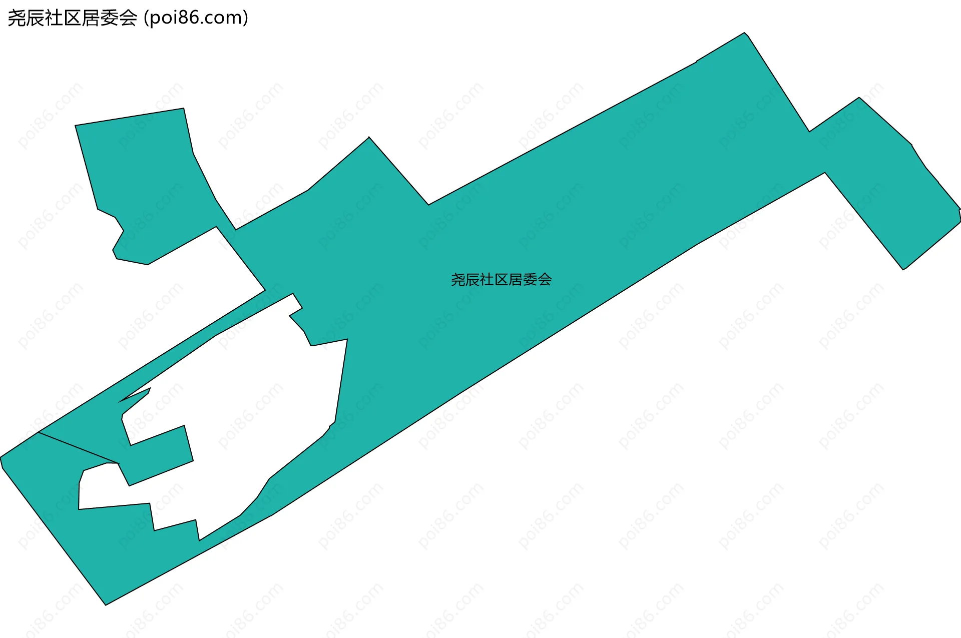 尧辰社区居委会边界地图