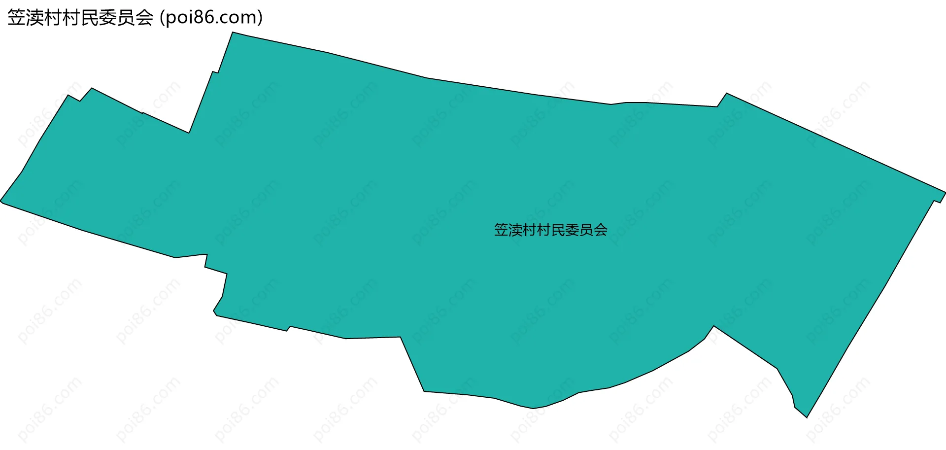 笠渎村村民委员会边界地图