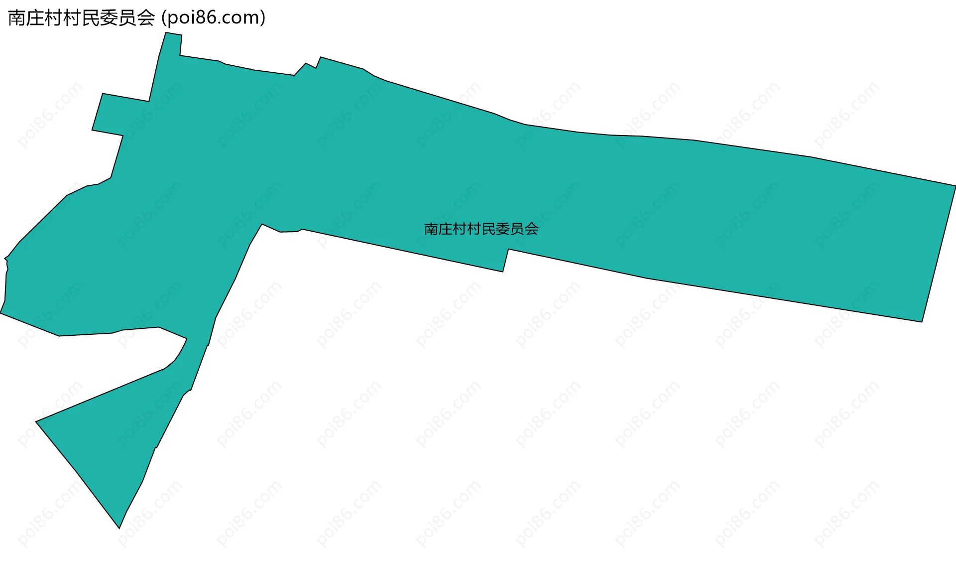 南庄村村民委员会边界地图
