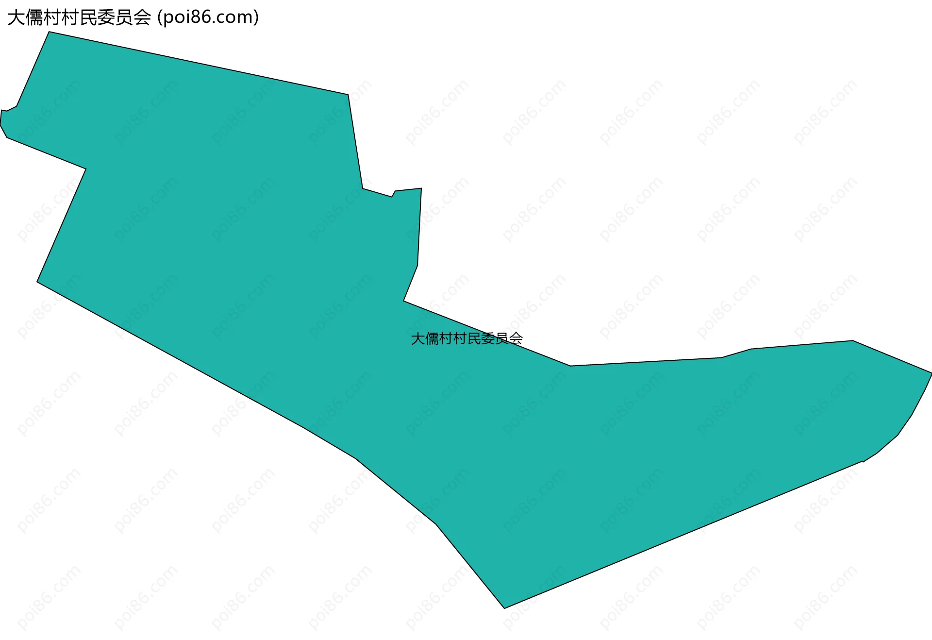 大儒村村民委员会边界地图