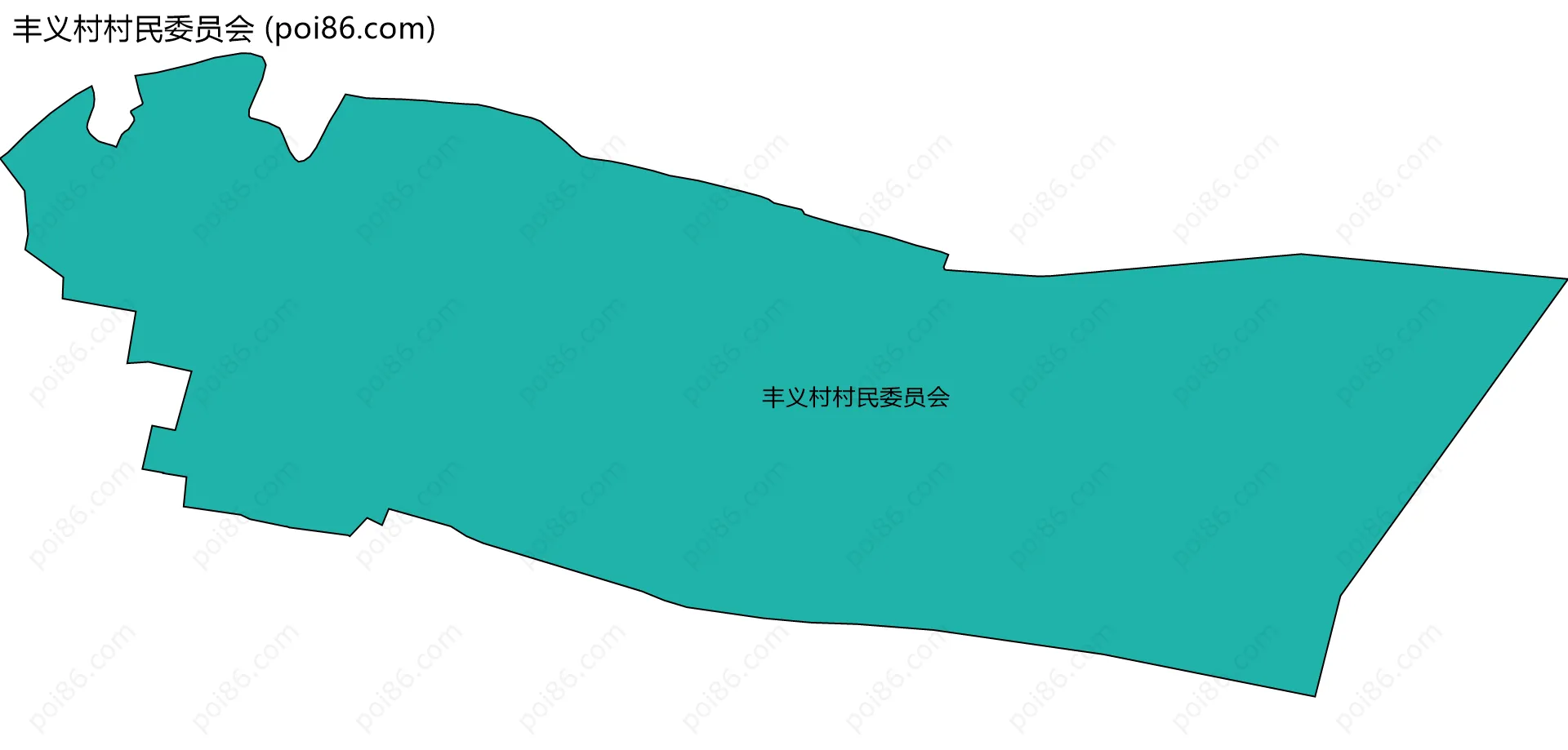 丰义村村民委员会边界地图