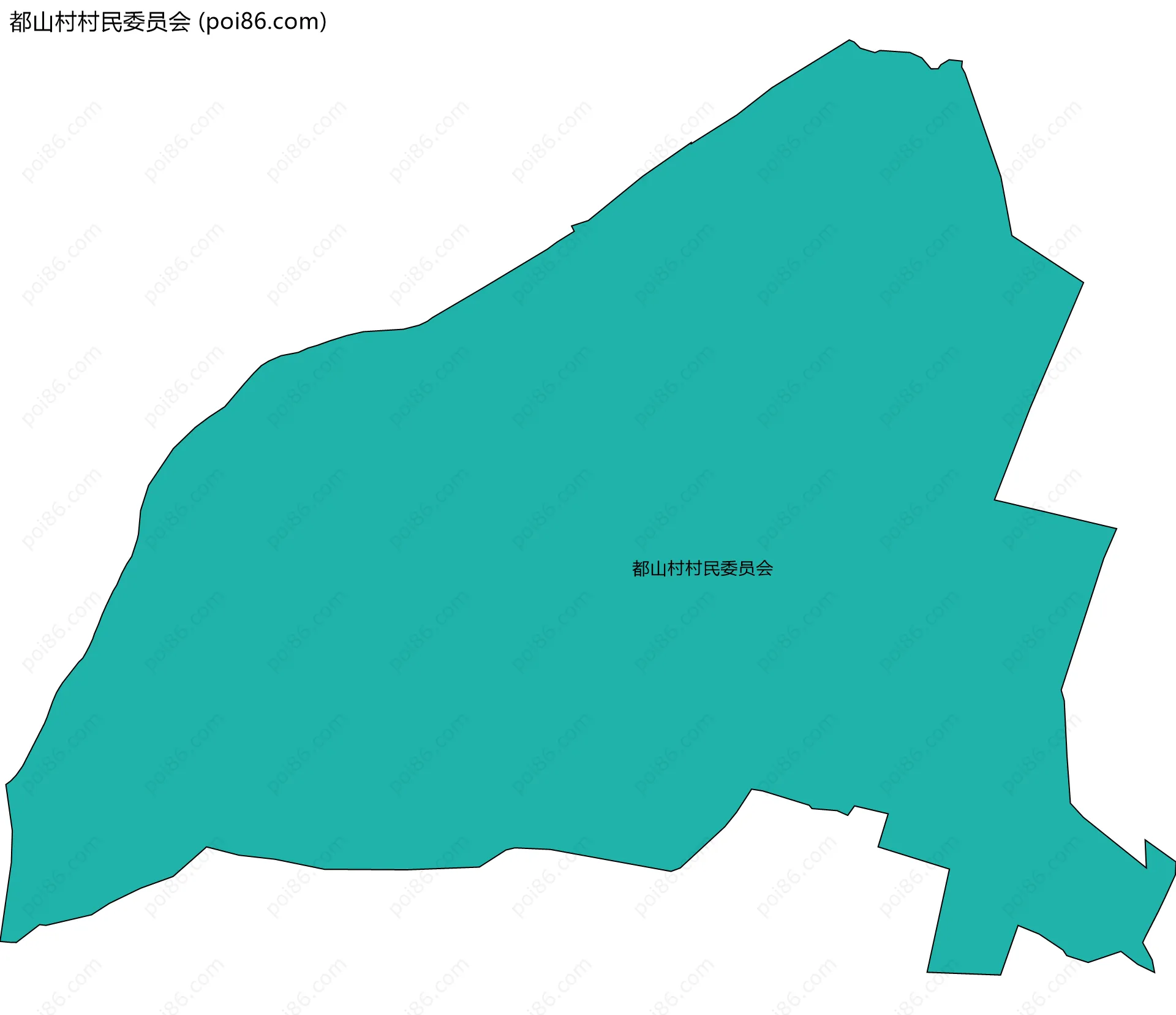 都山村村民委员会边界地图