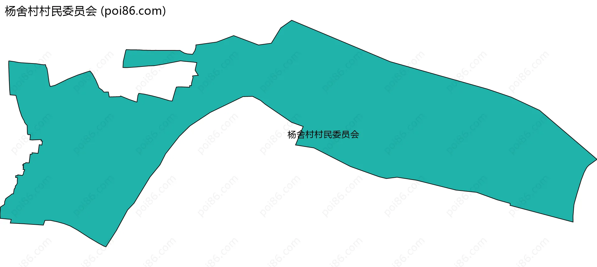 杨舍村村民委员会边界地图