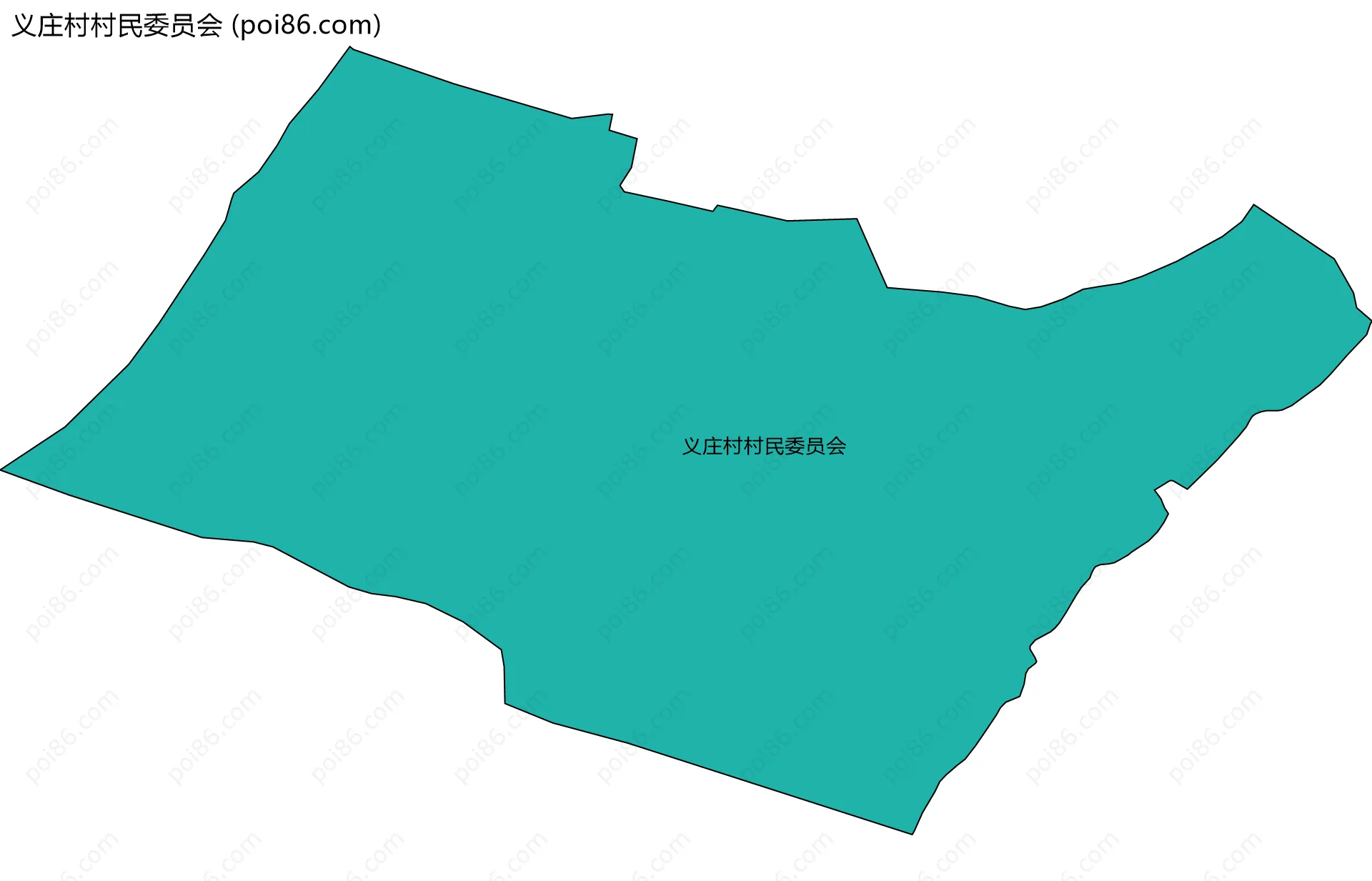 义庄村村民委员会边界地图