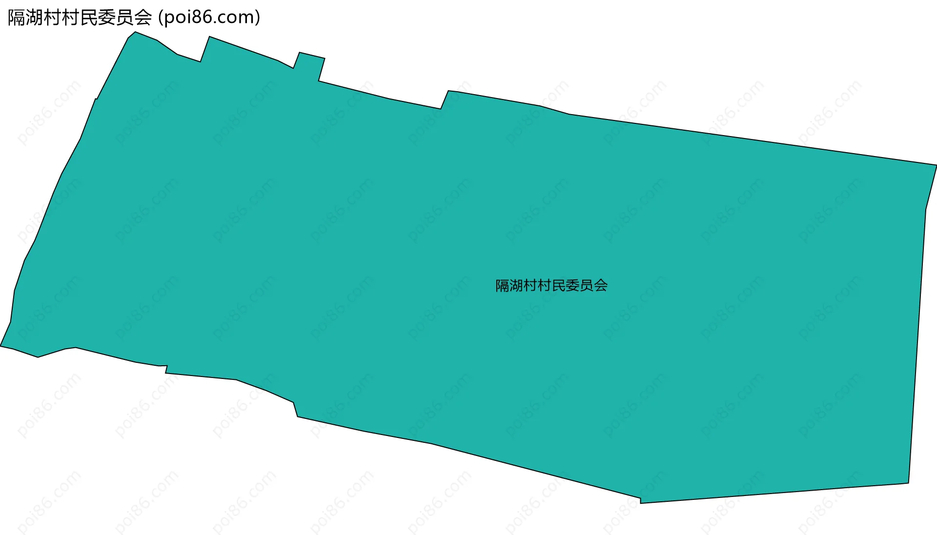 隔湖村村民委员会边界地图