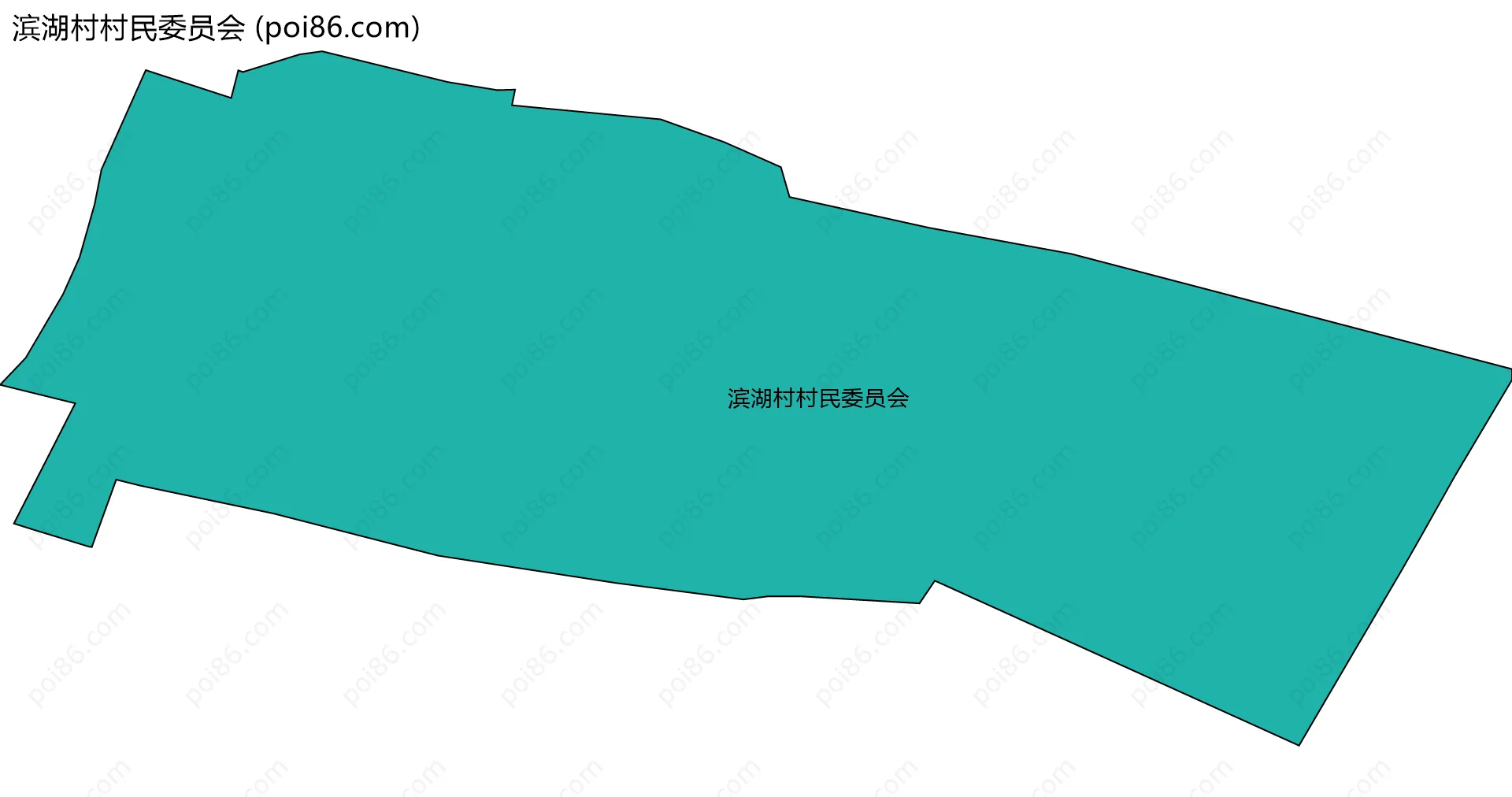 滨湖村村民委员会边界地图