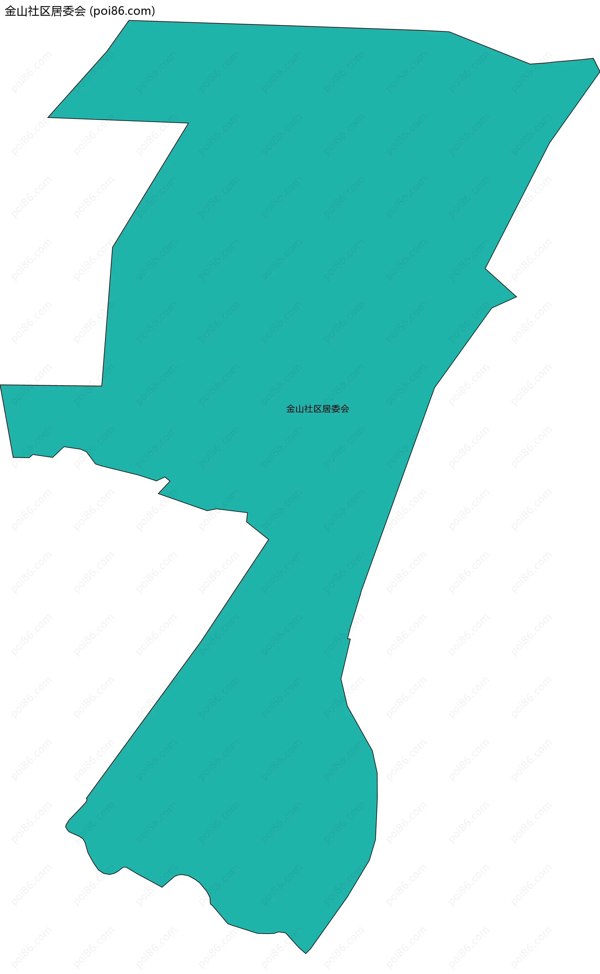 金山社区居委会边界地图