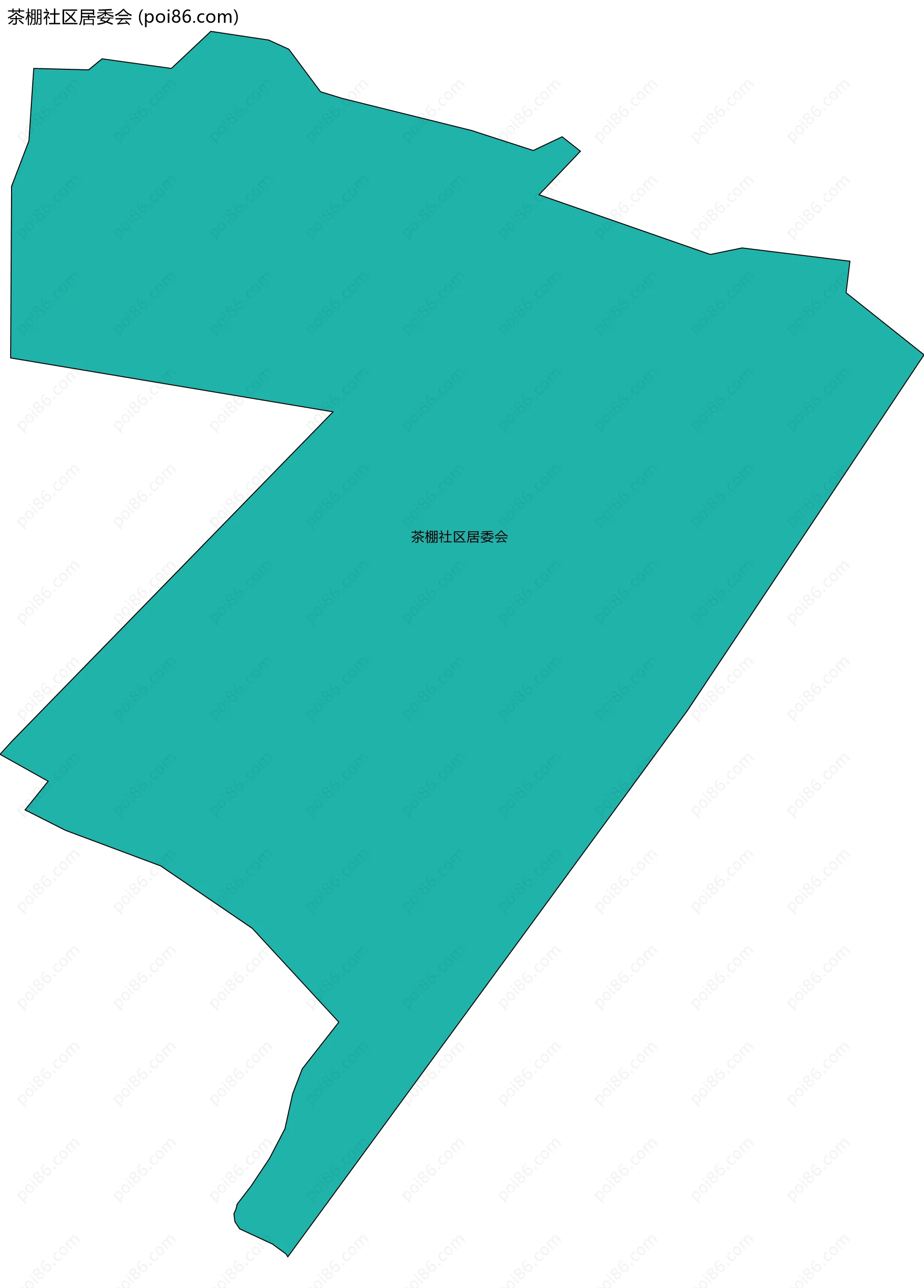 茶棚社区居委会边界地图