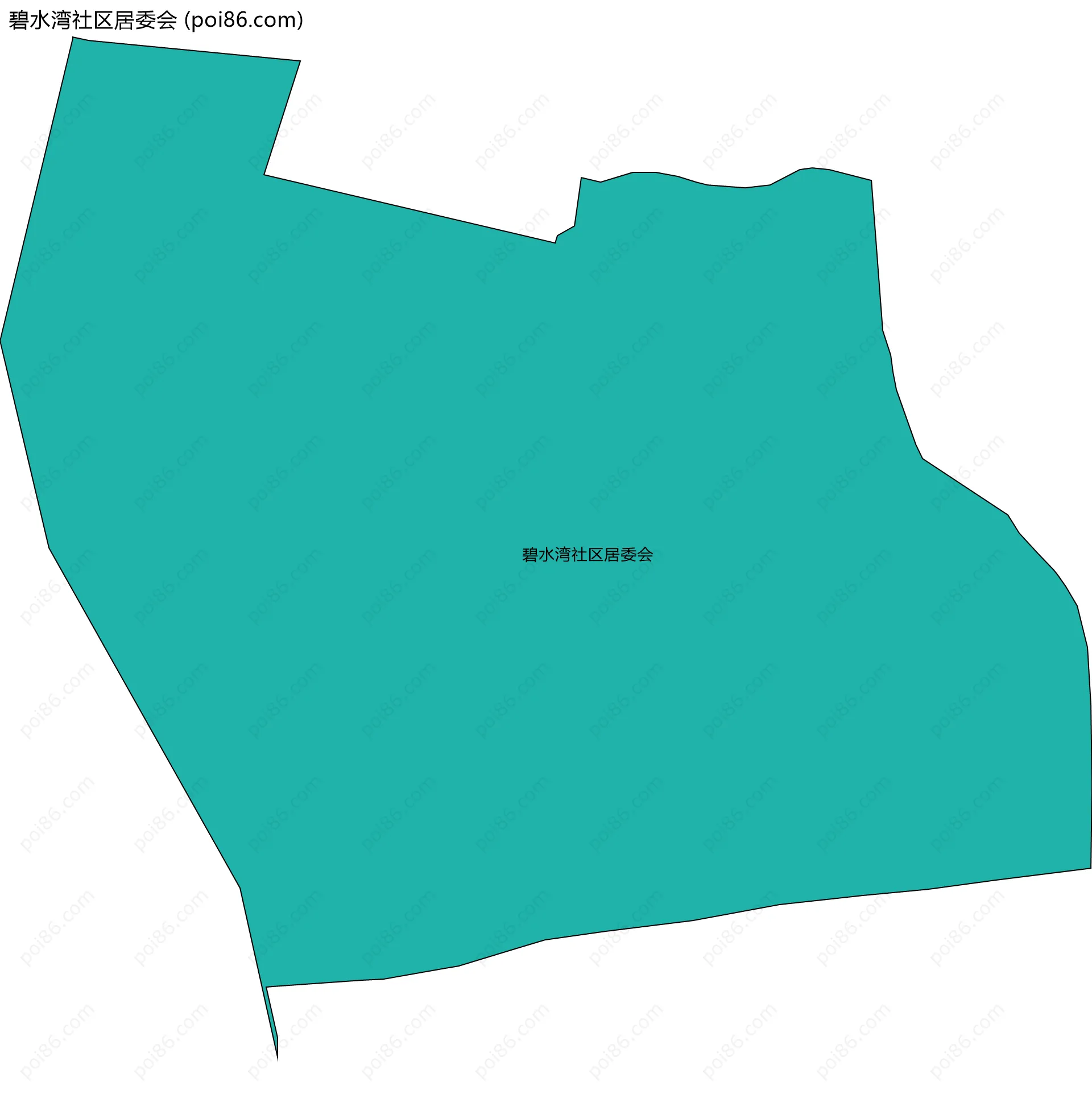 碧水湾社区居委会边界地图