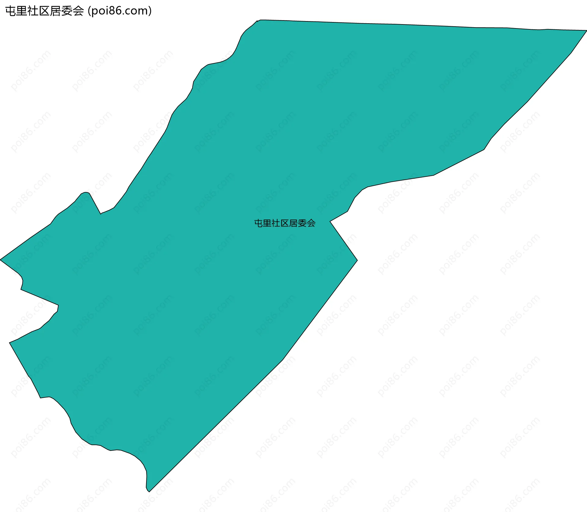 屯里社区居委会边界地图