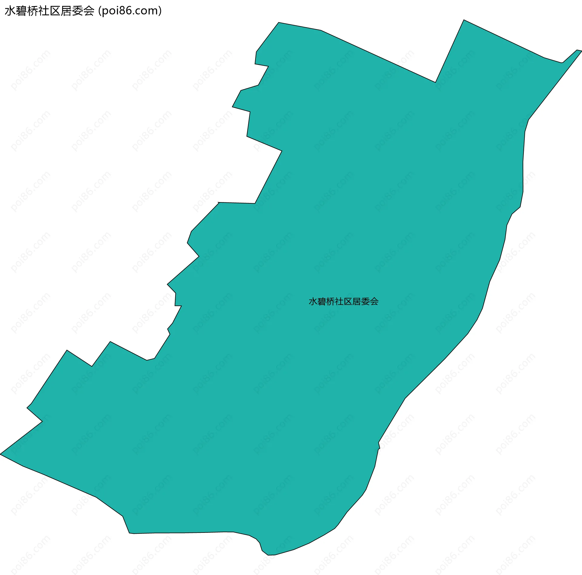 水碧桥社区居委会边界地图