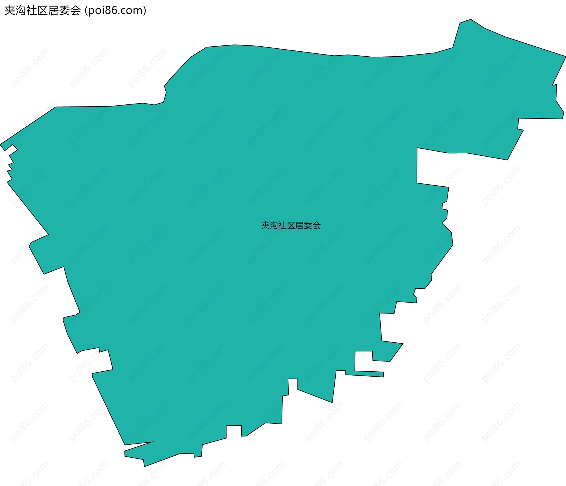 夹沟社区居委会边界地图