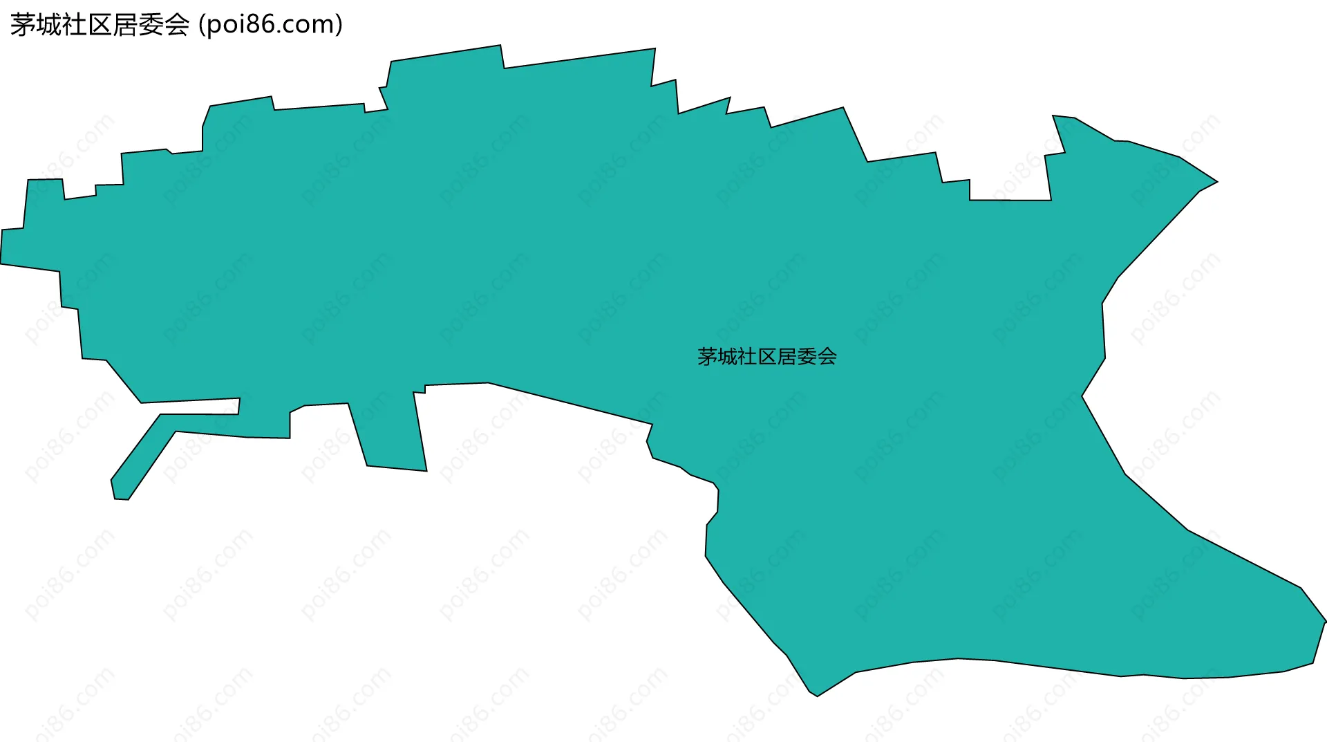 茅城社区居委会边界地图