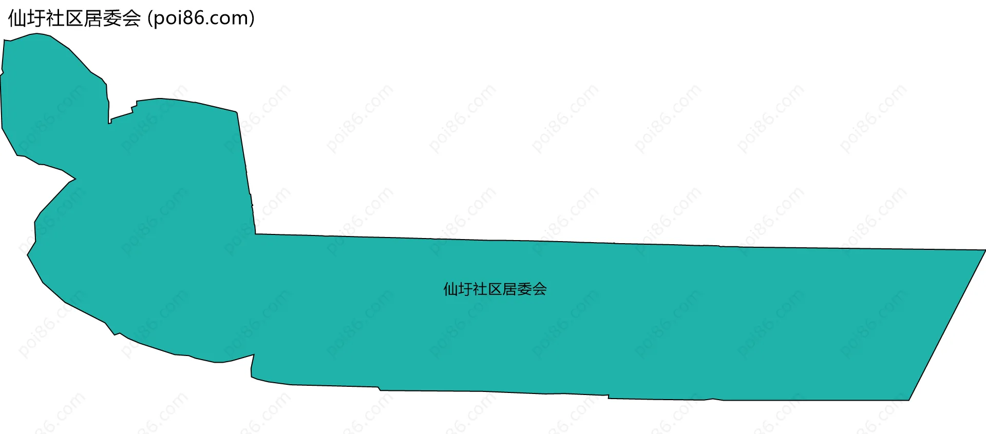 仙圩社区居委会边界地图