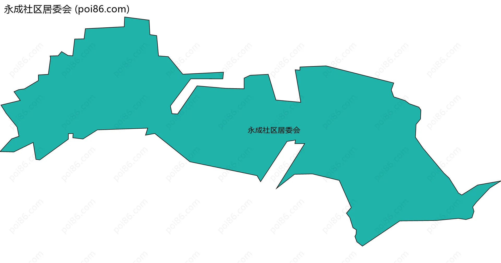 永成社区居委会边界地图