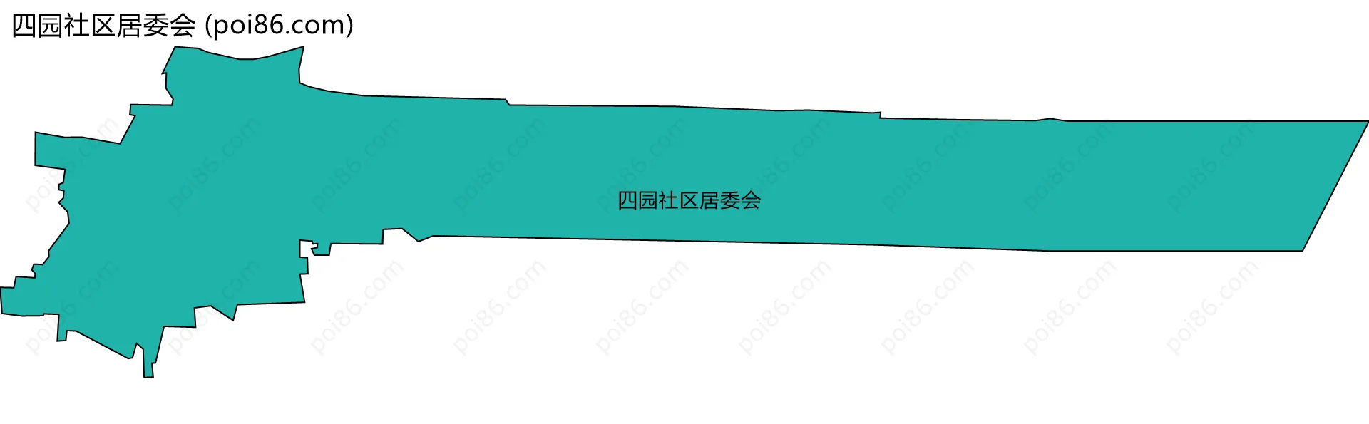 四园社区居委会边界地图