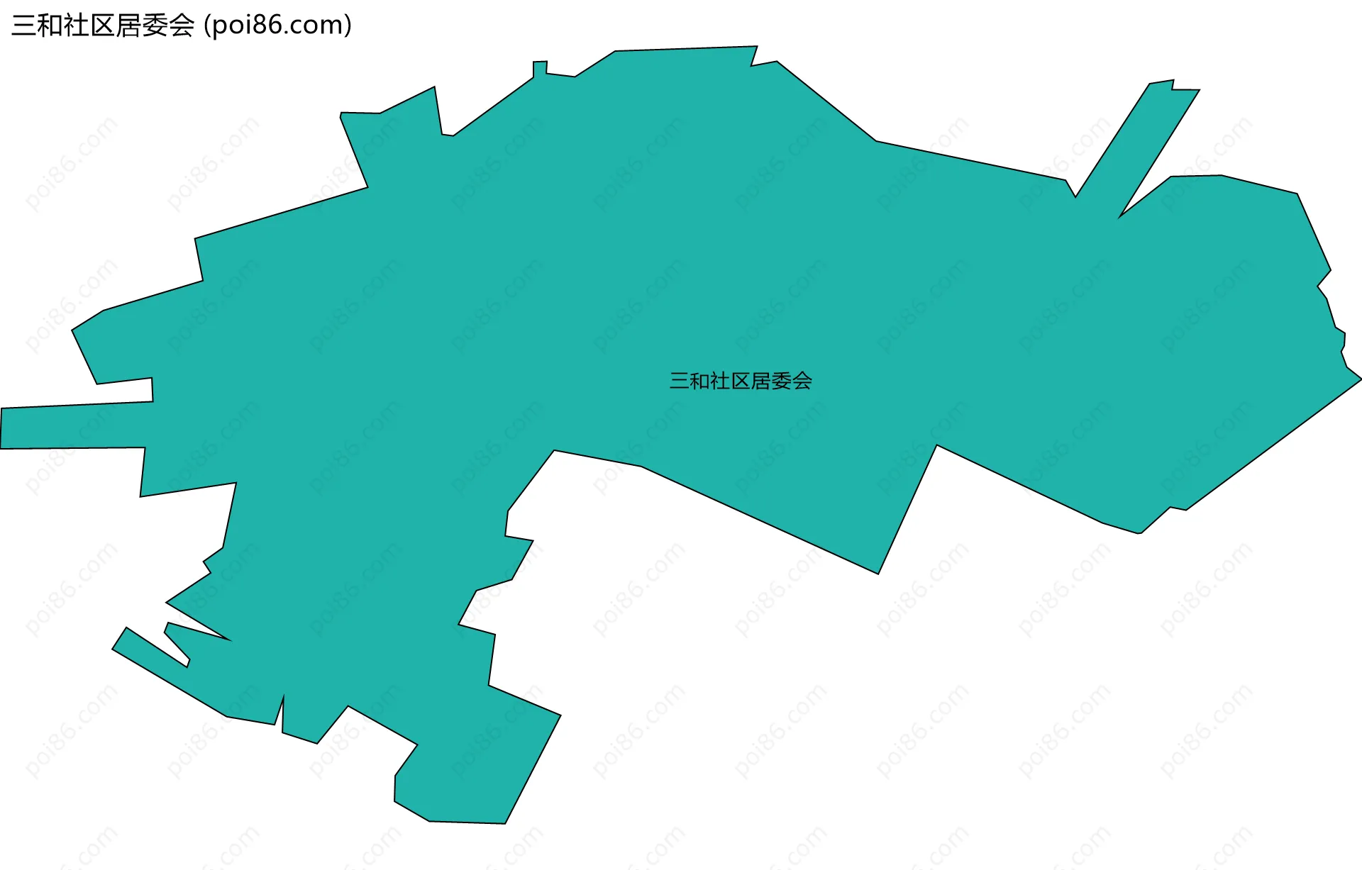 三和社区居委会边界地图