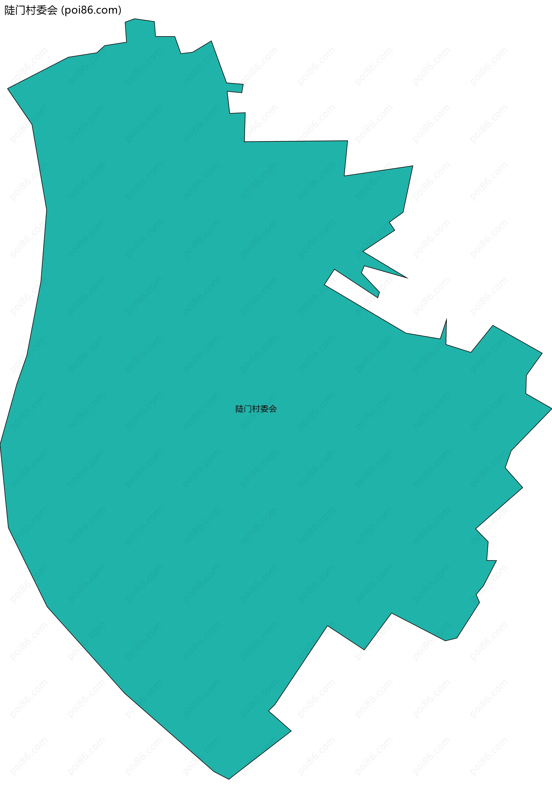 陡门村委会边界地图