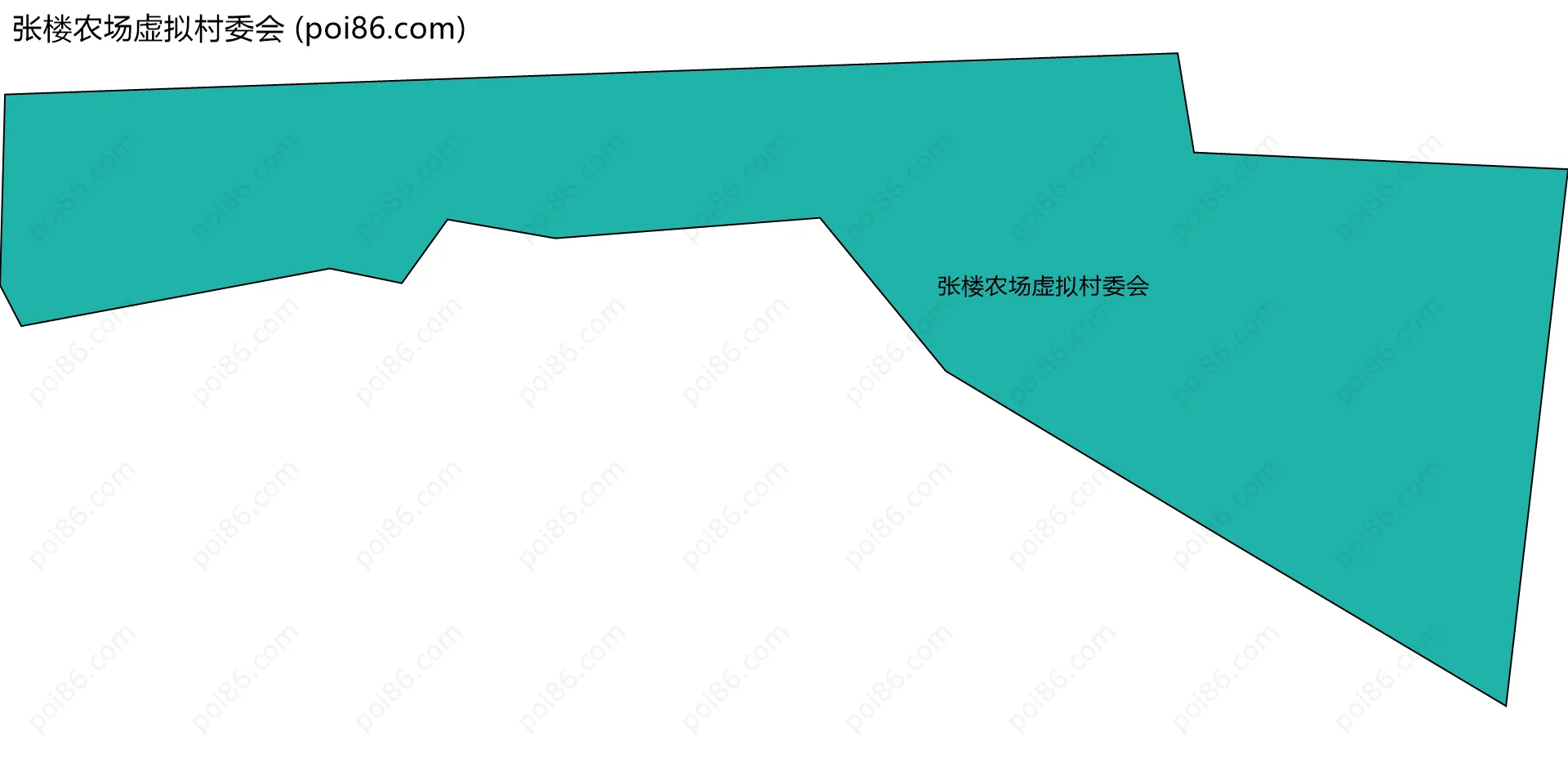 张楼农场虚拟村委会边界地图