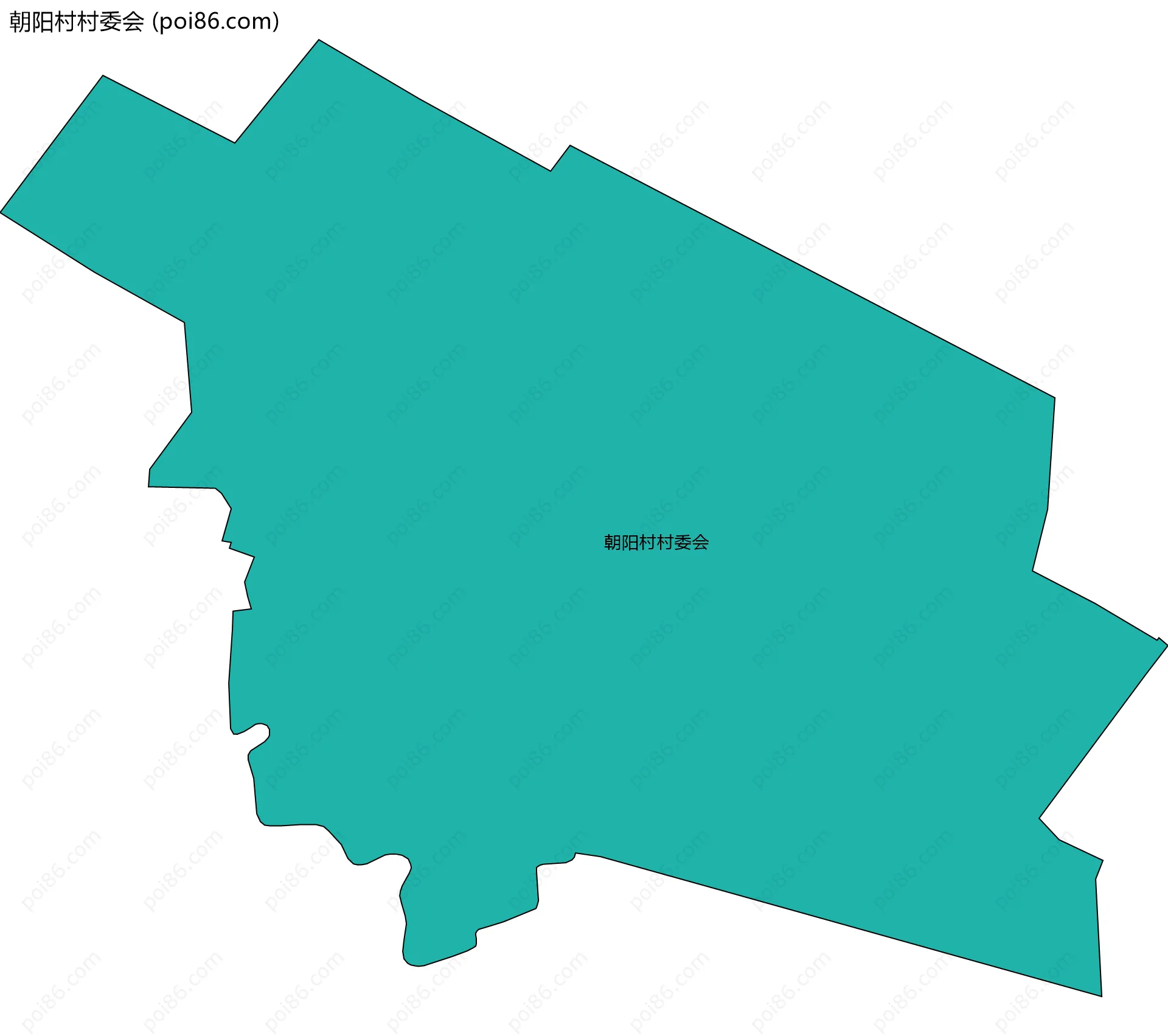 朝阳村村委会边界地图