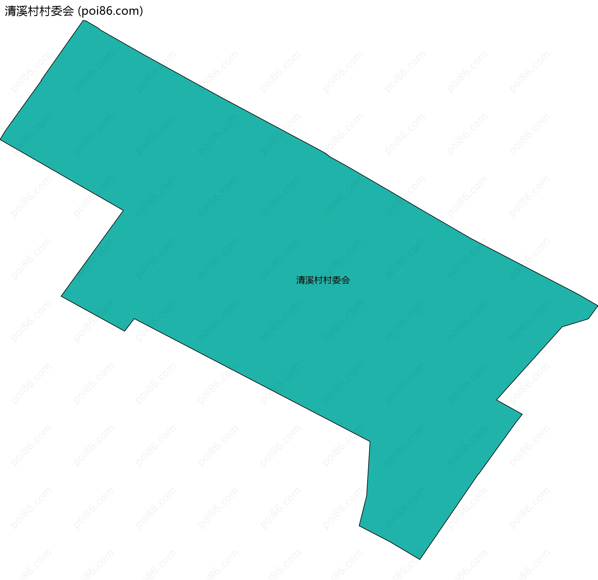 清溪村村委会边界地图