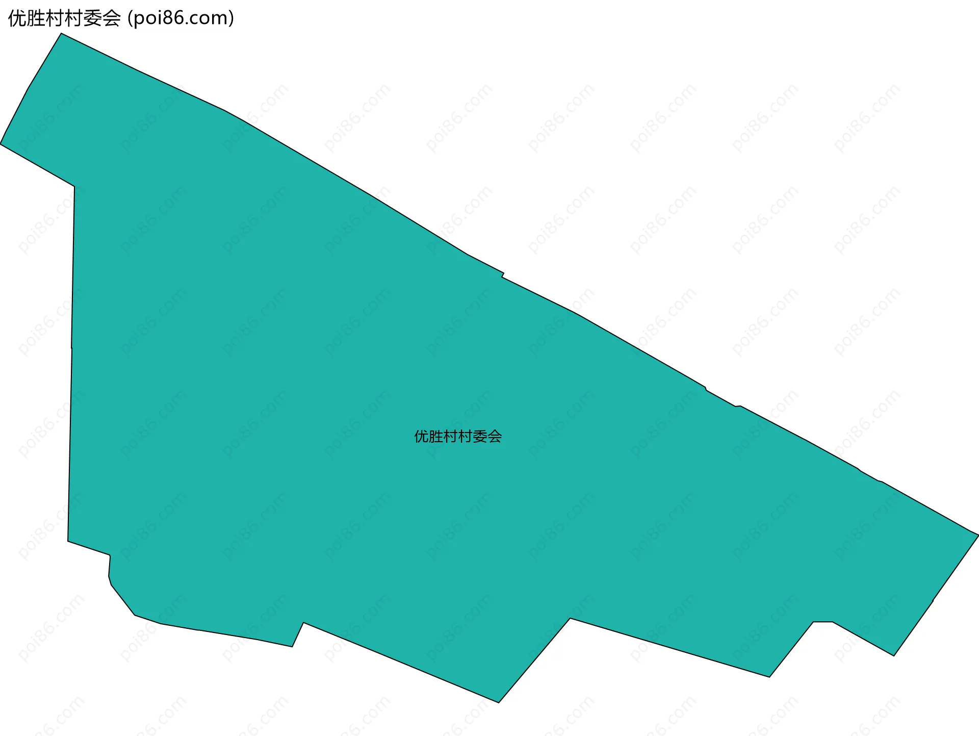 优胜村村委会边界地图