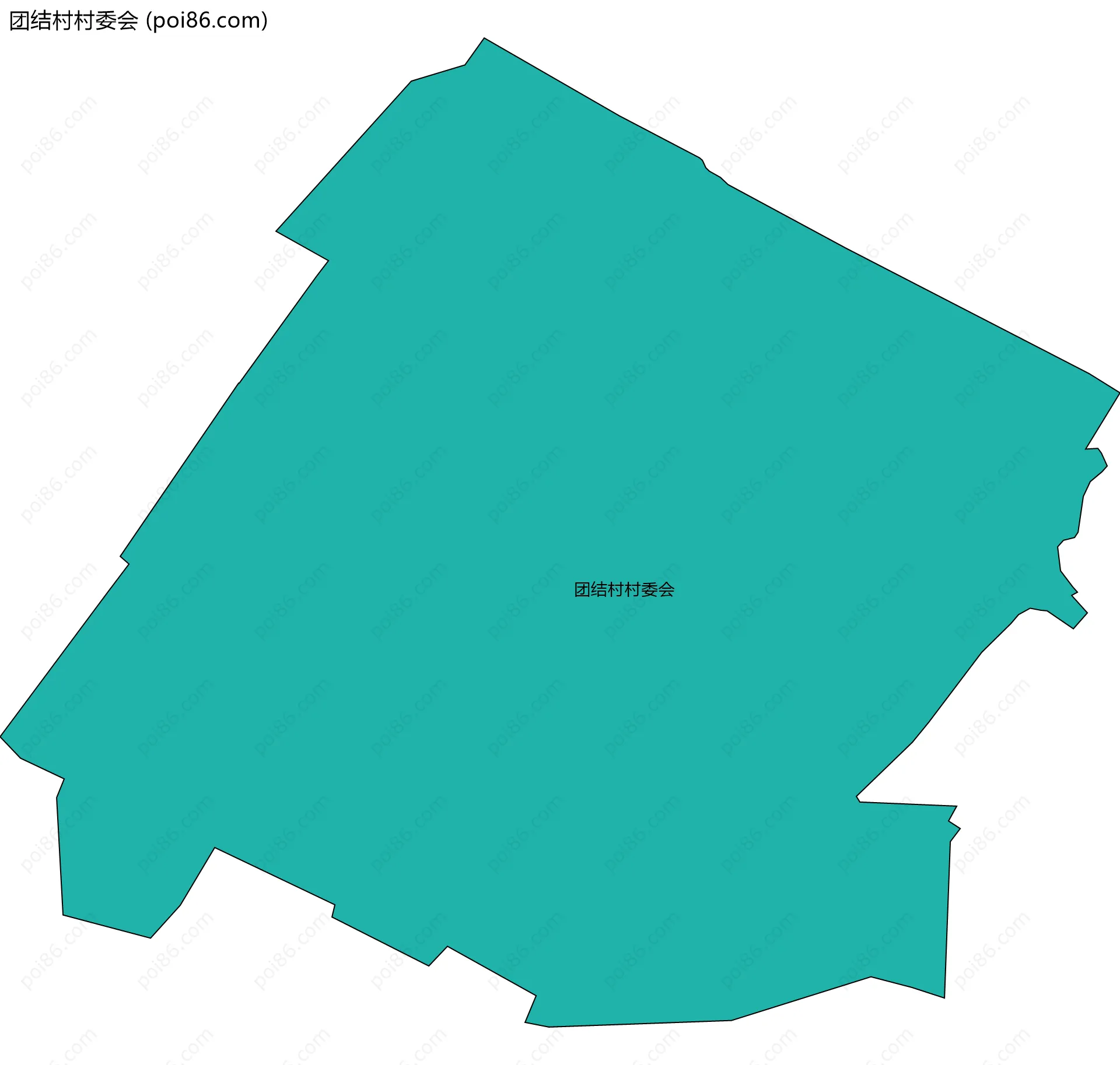 团结村村委会边界地图