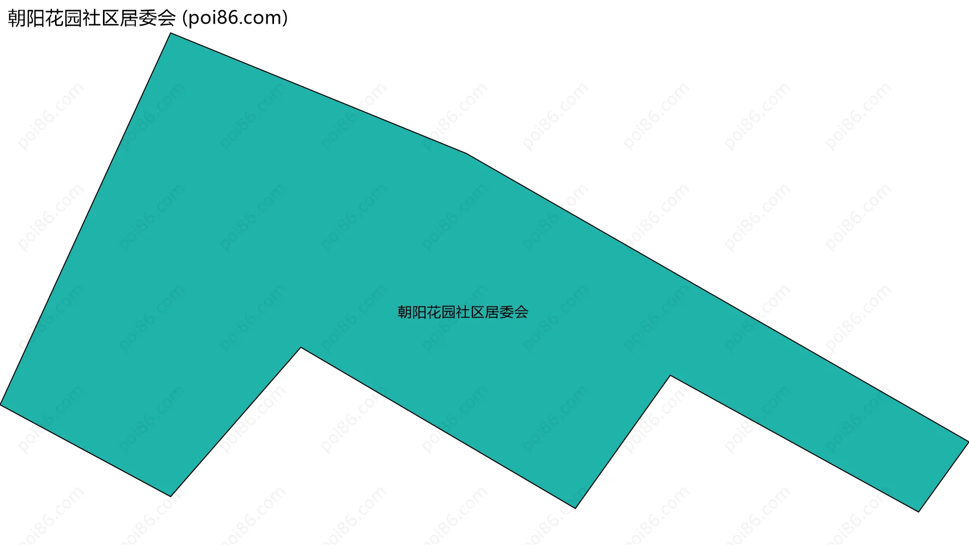 朝阳花园社区居委会边界地图