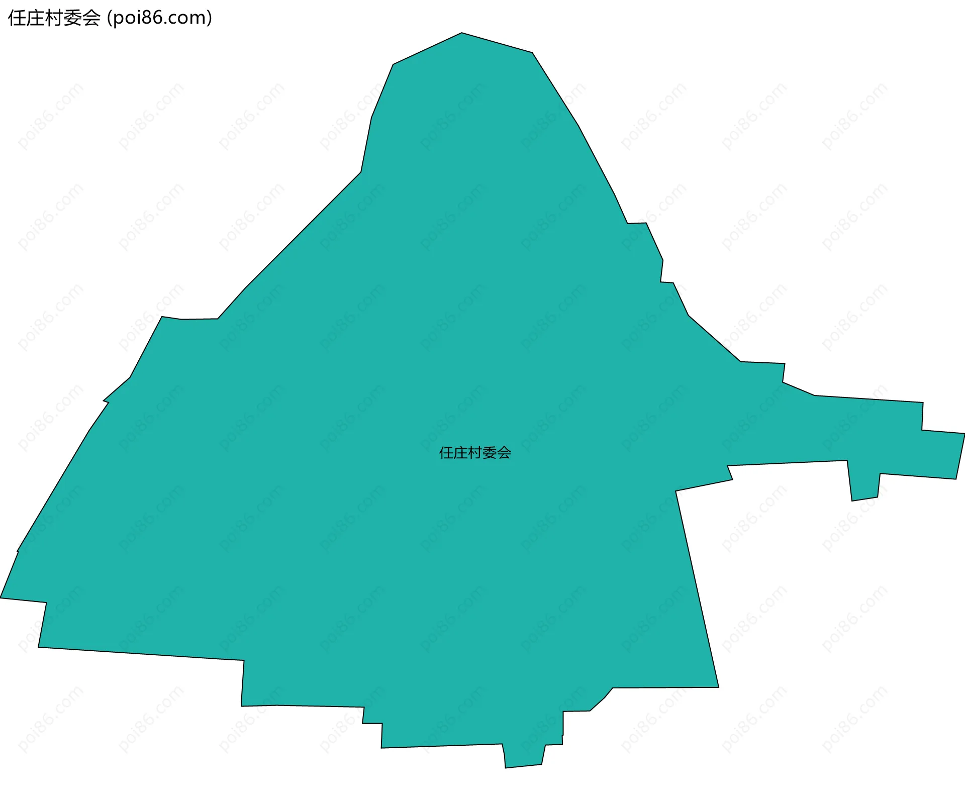 任庄村委会边界地图