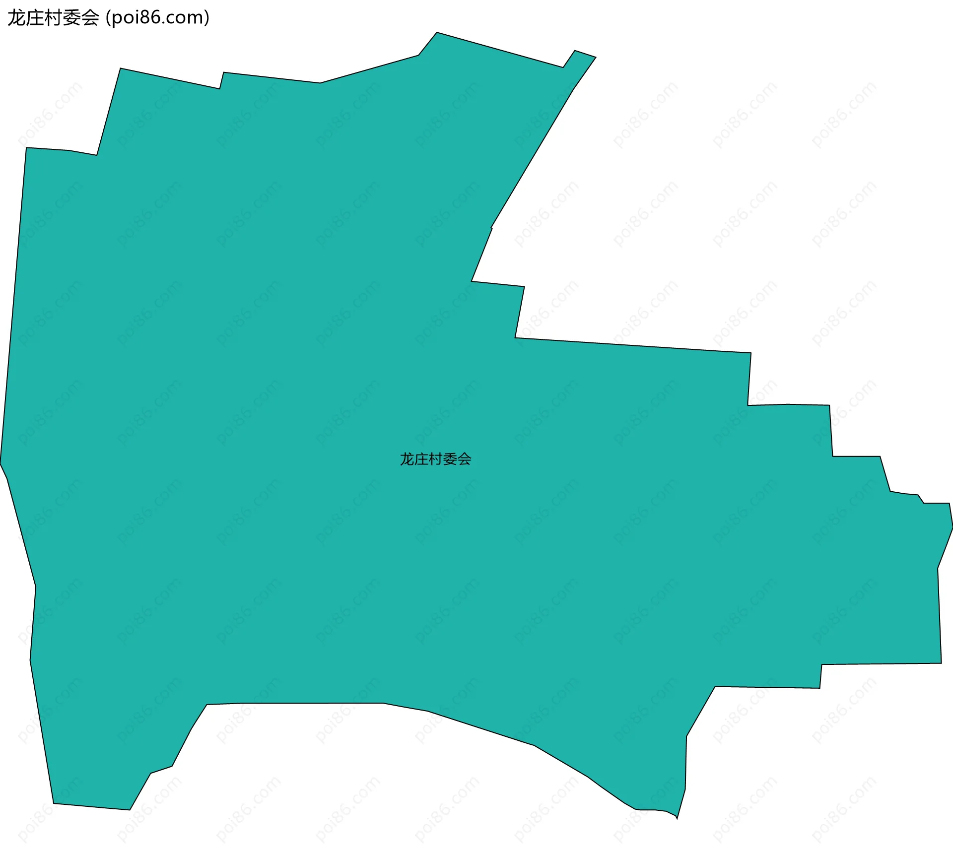 龙庄村委会边界地图